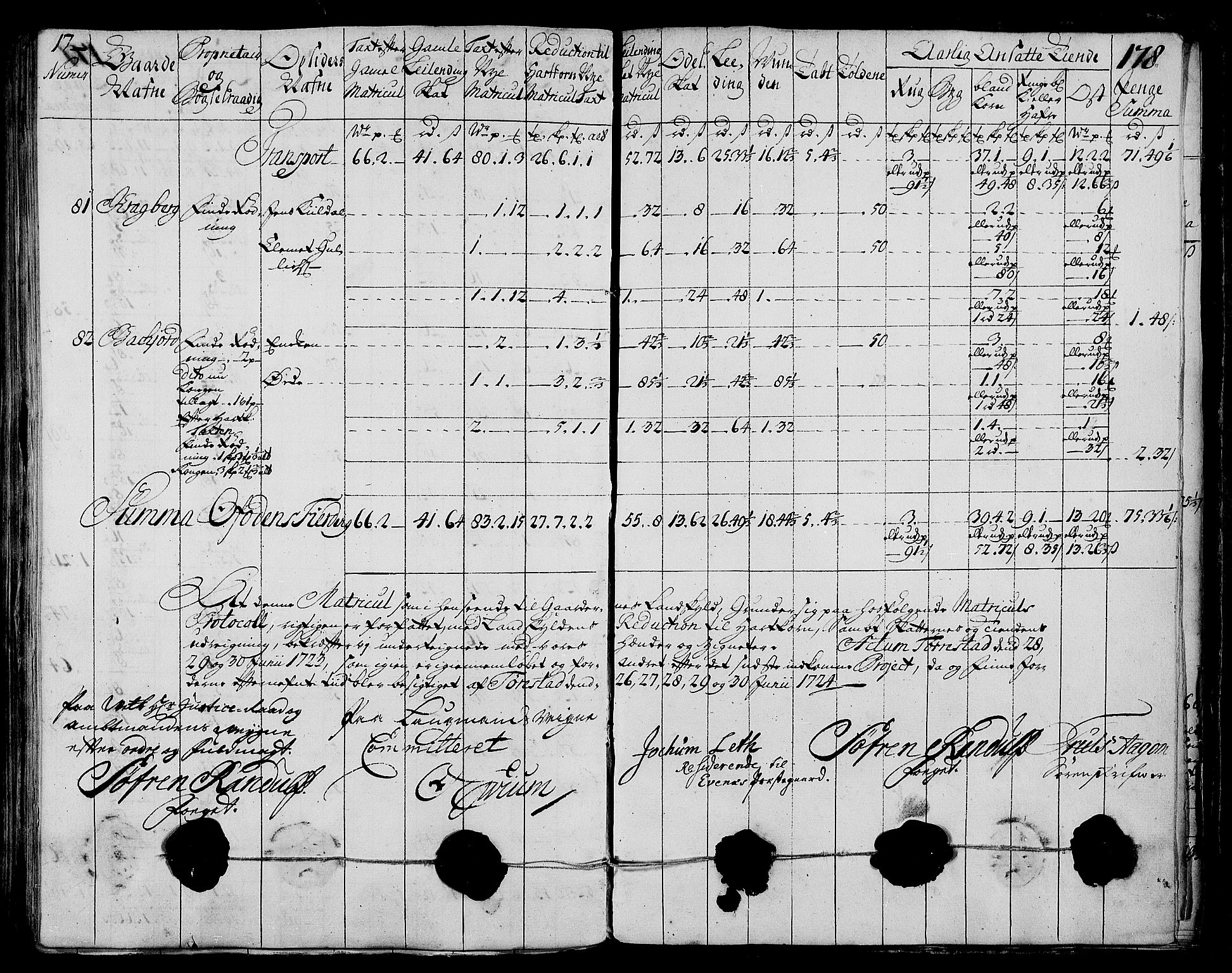 Rentekammeret inntil 1814, Realistisk ordnet avdeling, AV/RA-EA-4070/N/Nb/Nbf/L0173: Salten matrikkelprotokoll, 1723, p. 182