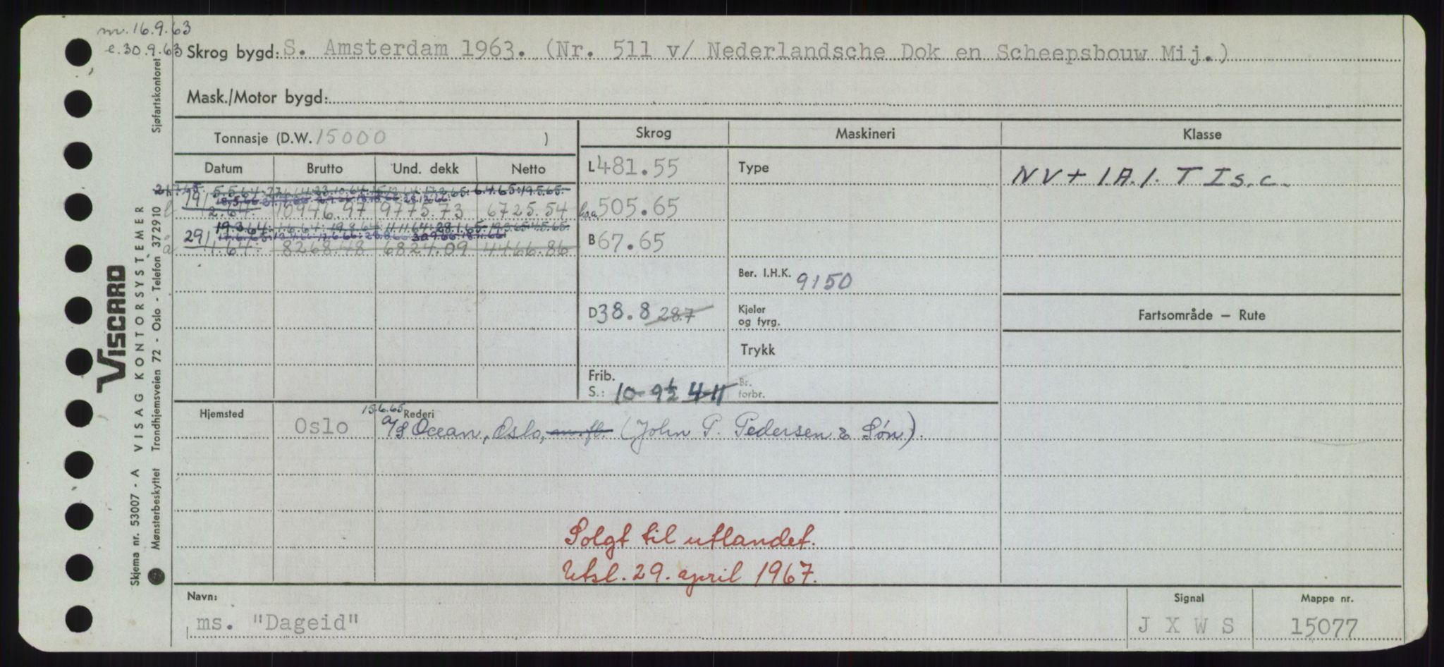 Sjøfartsdirektoratet med forløpere, Skipsmålingen, RA/S-1627/H/Hd/L0008: Fartøy, C-D, p. 315