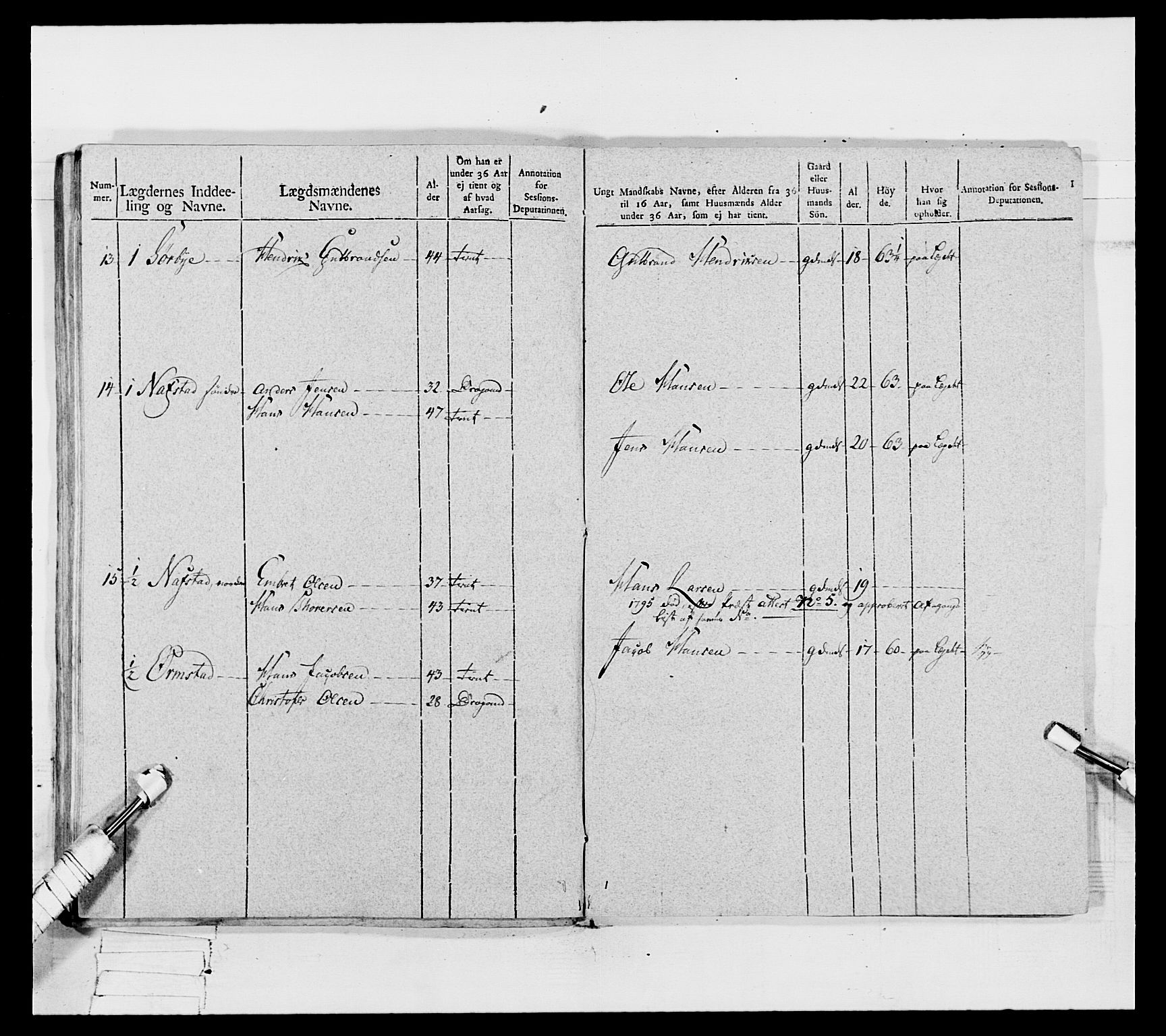 Generalitets- og kommissariatskollegiet, Det kongelige norske kommissariatskollegium, AV/RA-EA-5420/E/Eh/L0067: Opplandske nasjonale infanteriregiment, 1789-1797, p. 650