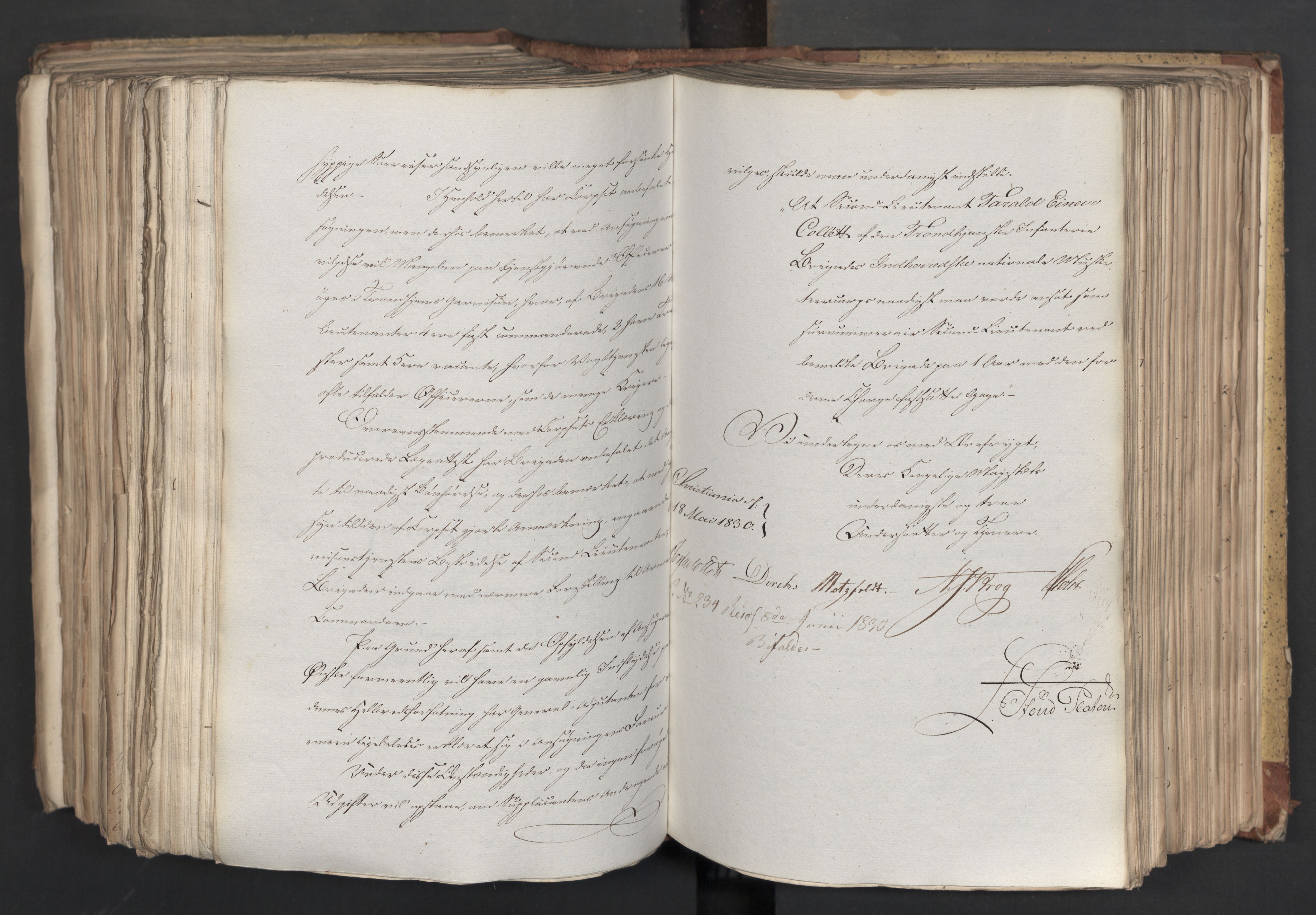 Statsrådsavdelingen i Stockholm, RA/S-1003/D/Da/L0065: Regjeringsinnstillinger nr. 1-239, 1830, p. 585