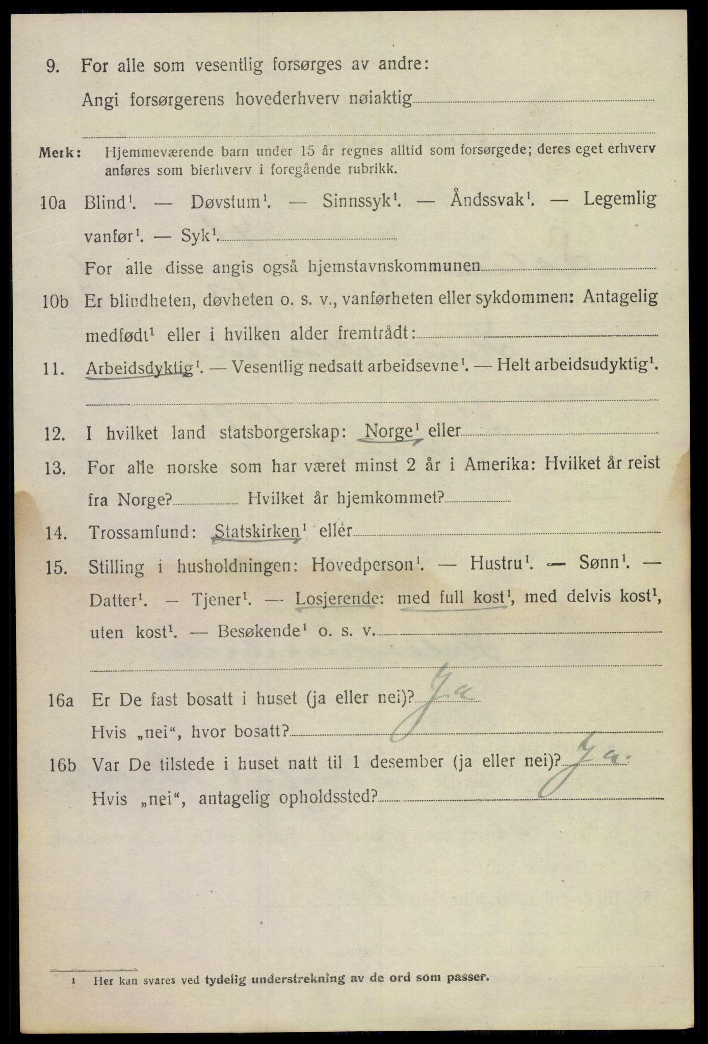 SAKO, 1920 census for Solum, 1920, p. 4211