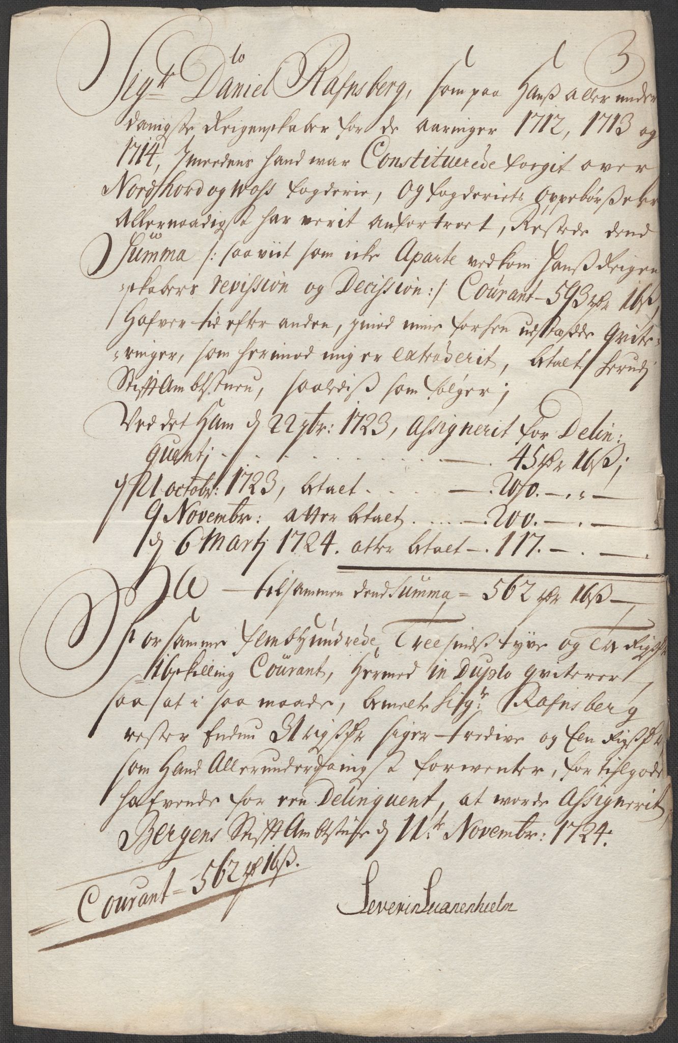 Rentekammeret inntil 1814, Reviderte regnskaper, Fogderegnskap, AV/RA-EA-4092/R51/L3197: Fogderegnskap Nordhordland og Voss, 1714, p. 17