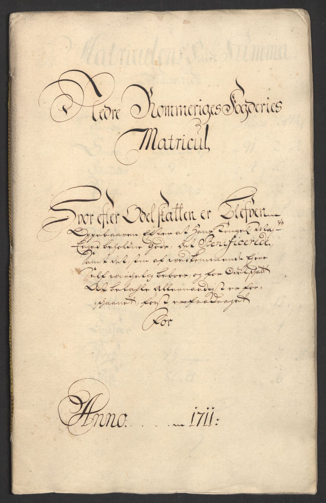 Rentekammeret inntil 1814, Reviderte regnskaper, Fogderegnskap, AV/RA-EA-4092/R11/L0592: Fogderegnskap Nedre Romerike, 1710-1711, p. 338