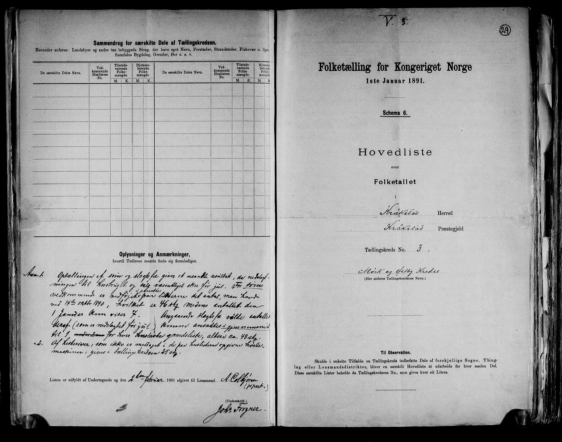 RA, 1891 census for 0212 Kråkstad, 1891, p. 10