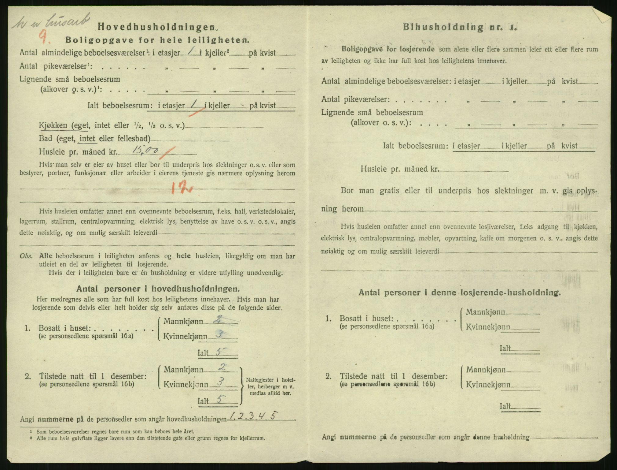 SAK, 1920 census for Tvedestrand, 1920, p. 912