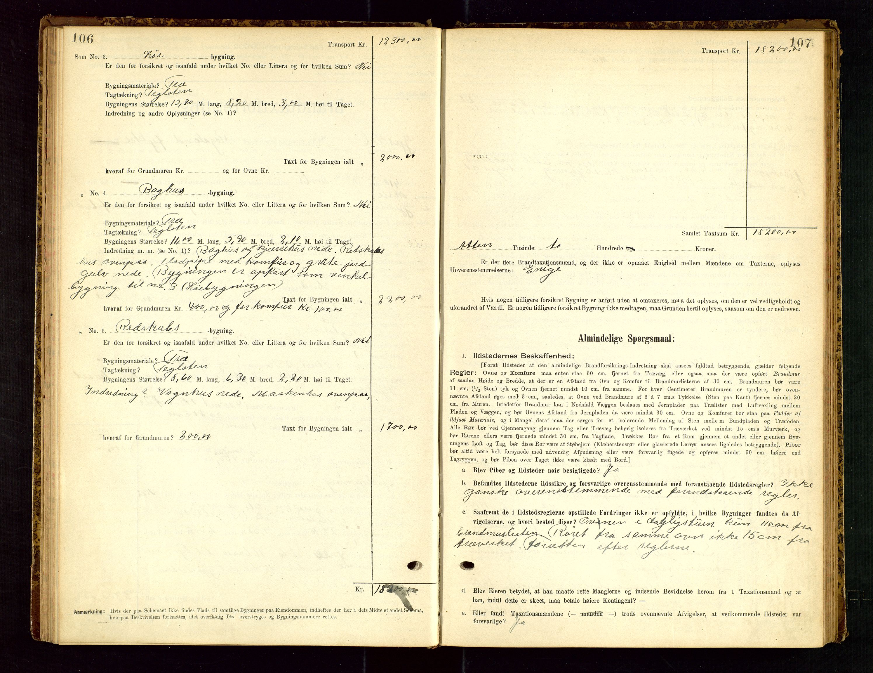 Gjesdal lensmannskontor, AV/SAST-A-100441/Go/L0007: Branntakstskjemaprotokoll, 1894-1937, p. 106-107