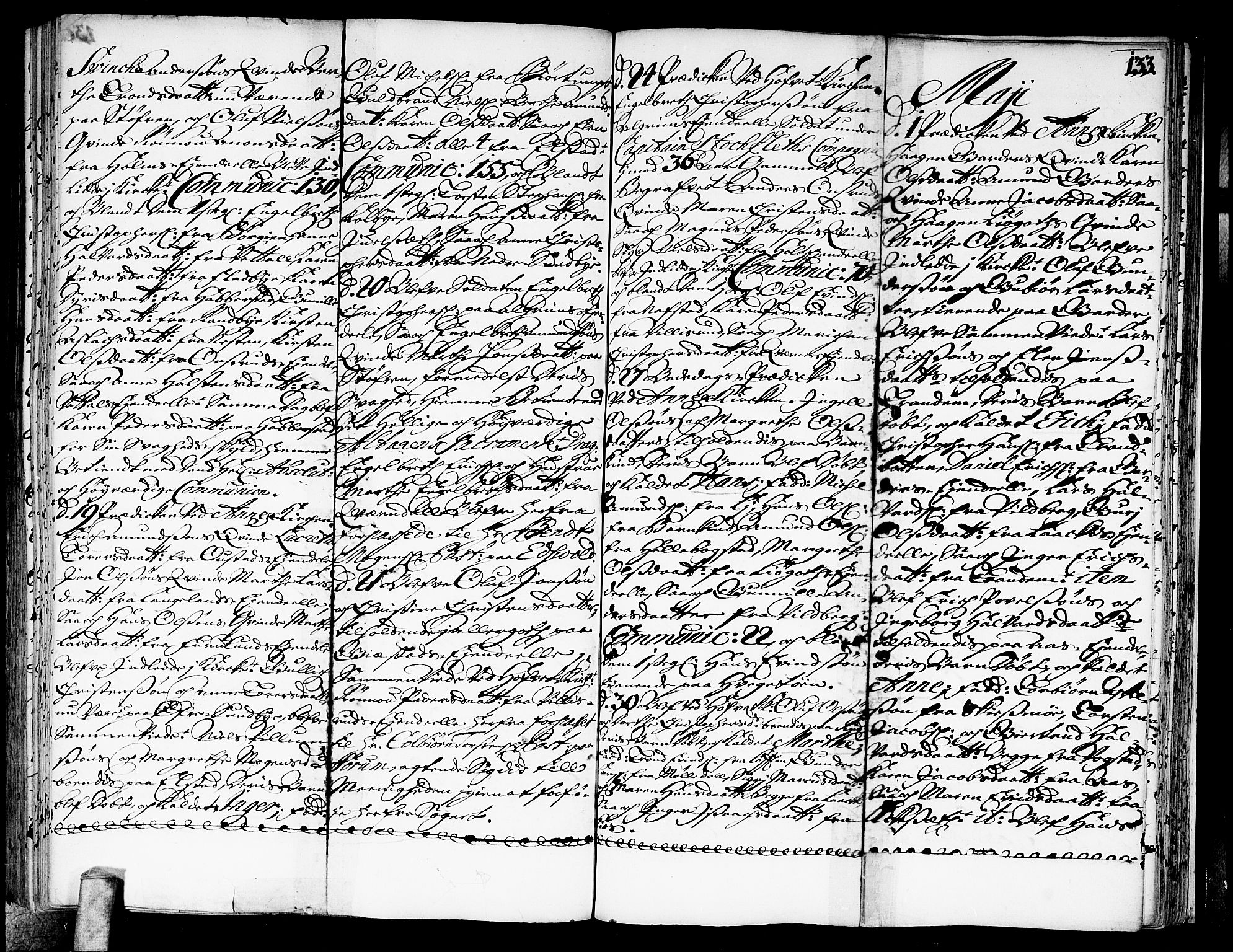 Ullensaker prestekontor Kirkebøker, AV/SAO-A-10236a/F/Fa/L0003: Parish register (official) no. I 3, 1711-1720, p. 133