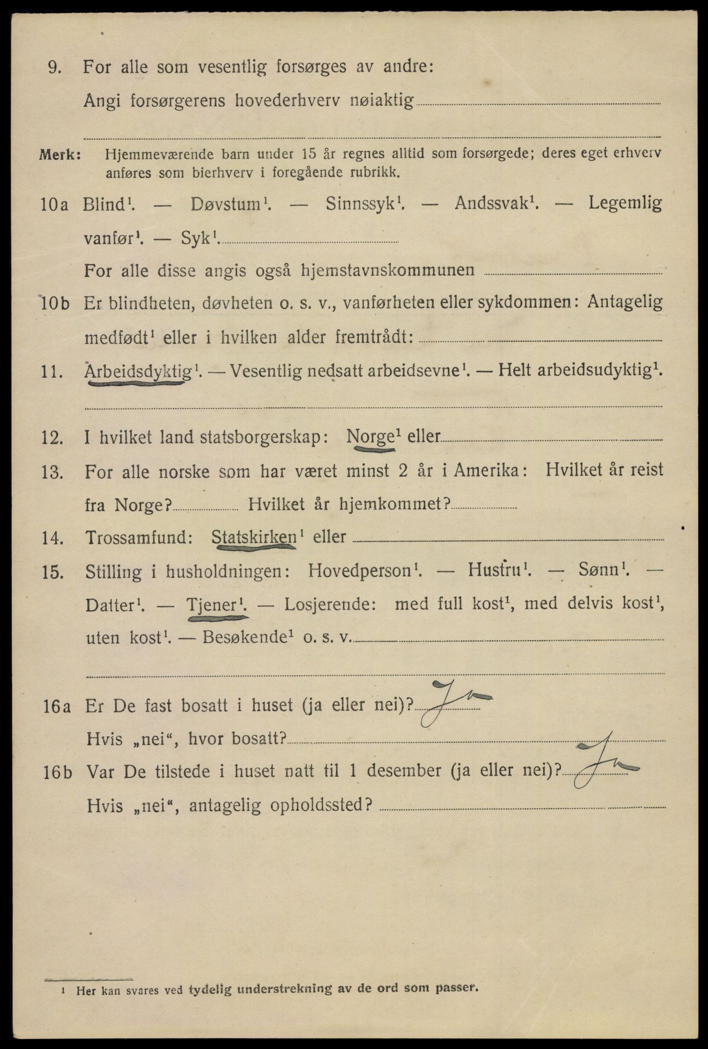 SAO, 1920 census for Drøbak, 1920, p. 3362
