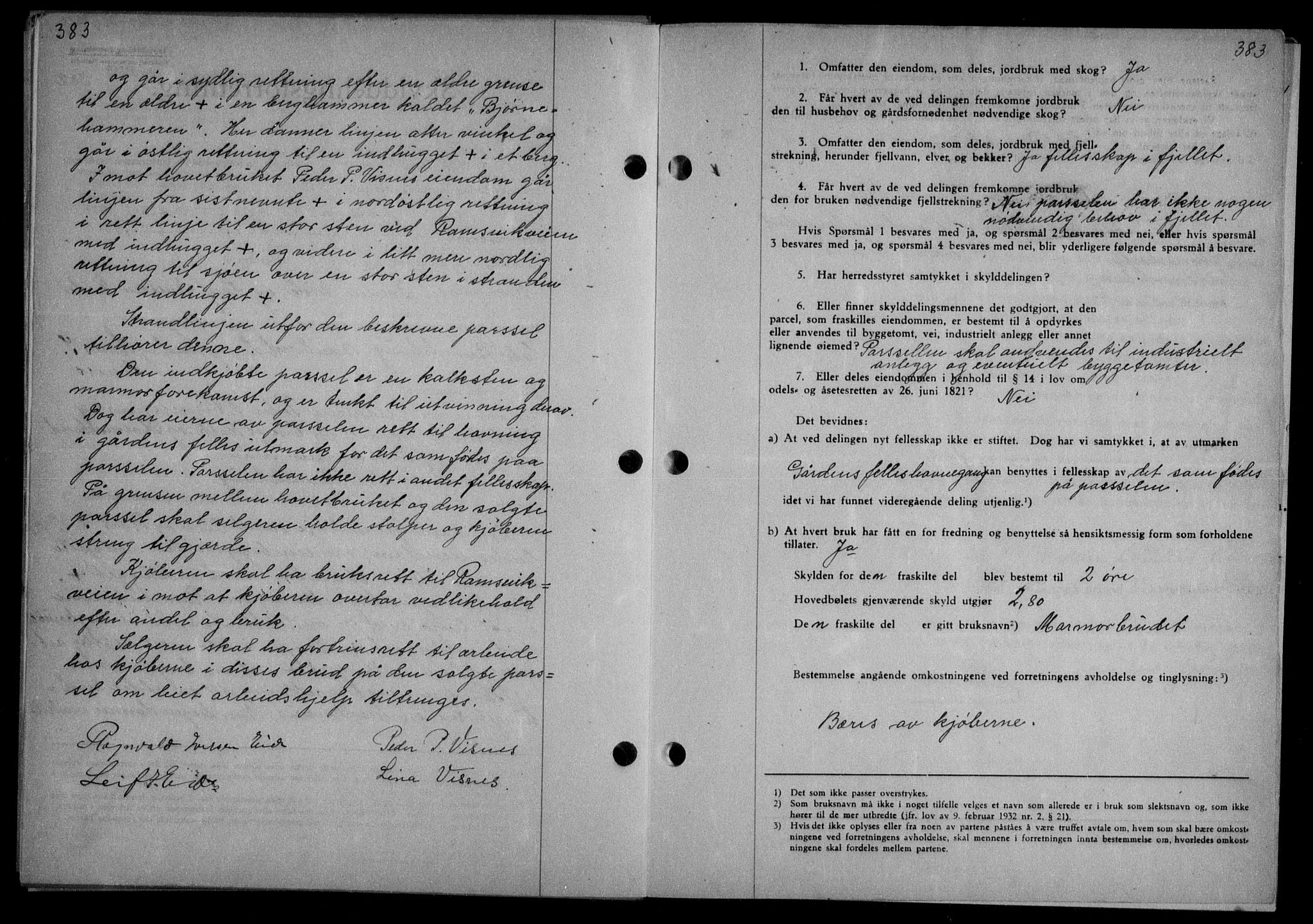 Nordmøre sorenskriveri, AV/SAT-A-4132/1/2/2Ca/L0088: Mortgage book no. 78, 1936-1936, Diary no: : 1280/1936