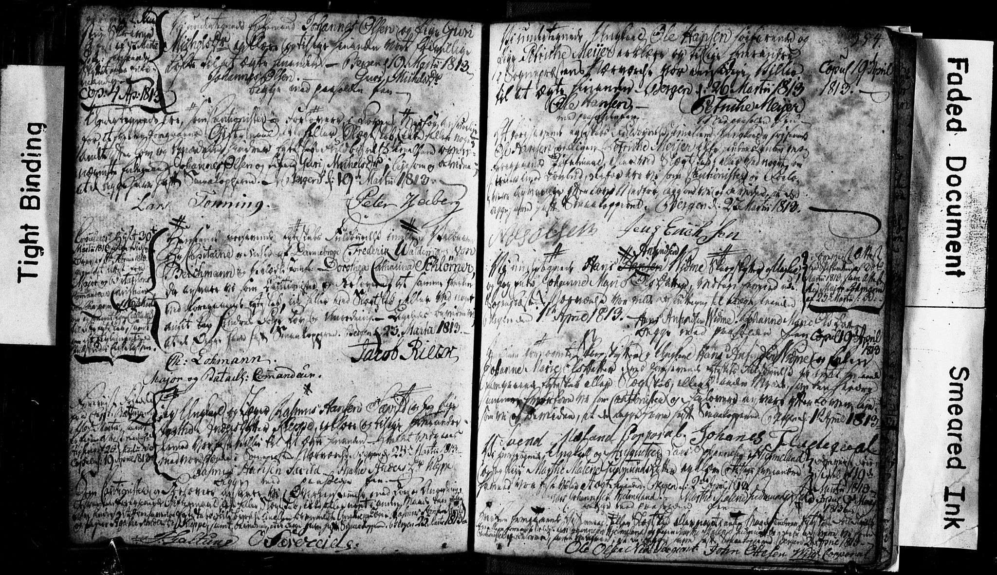 Korskirken sokneprestembete, AV/SAB-A-76101: Best man's statements no. II.5.1, 1776-1816, p. 354