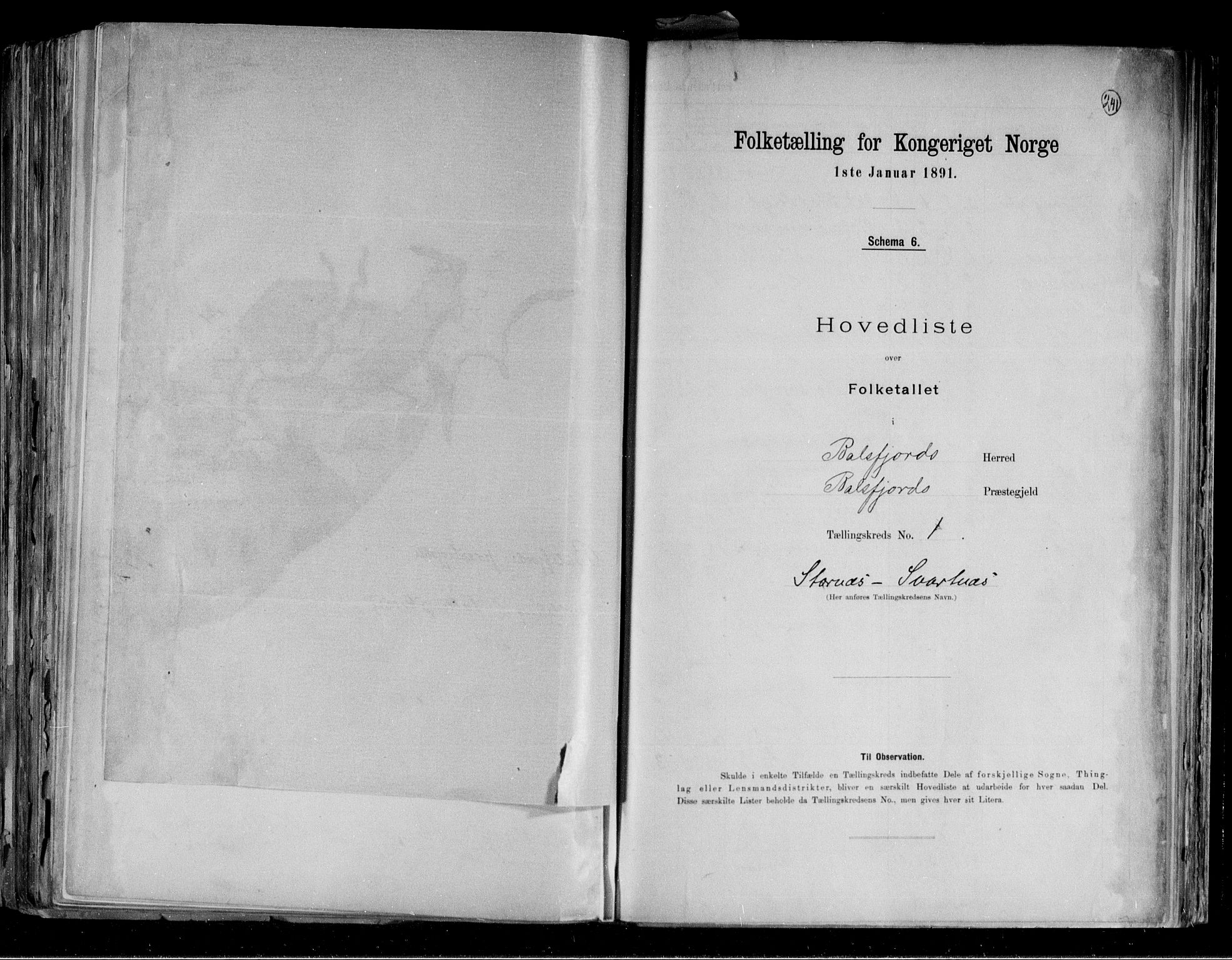 RA, 1891 census for 1933 Balsfjord, 1891, p. 5