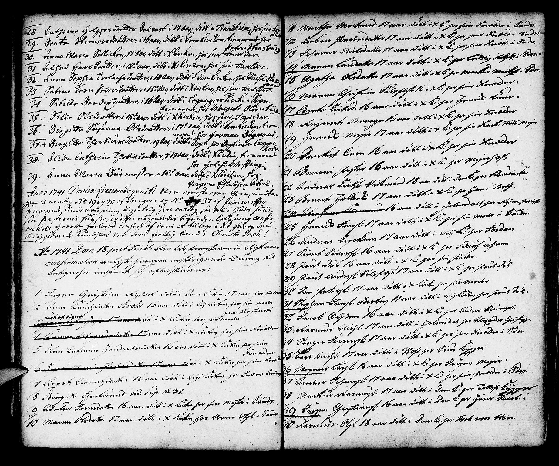 Korskirken sokneprestembete, AV/SAB-A-76101/H/Haa/L0007: Parish register (official) no. A 7, 1736-1839, p. 21