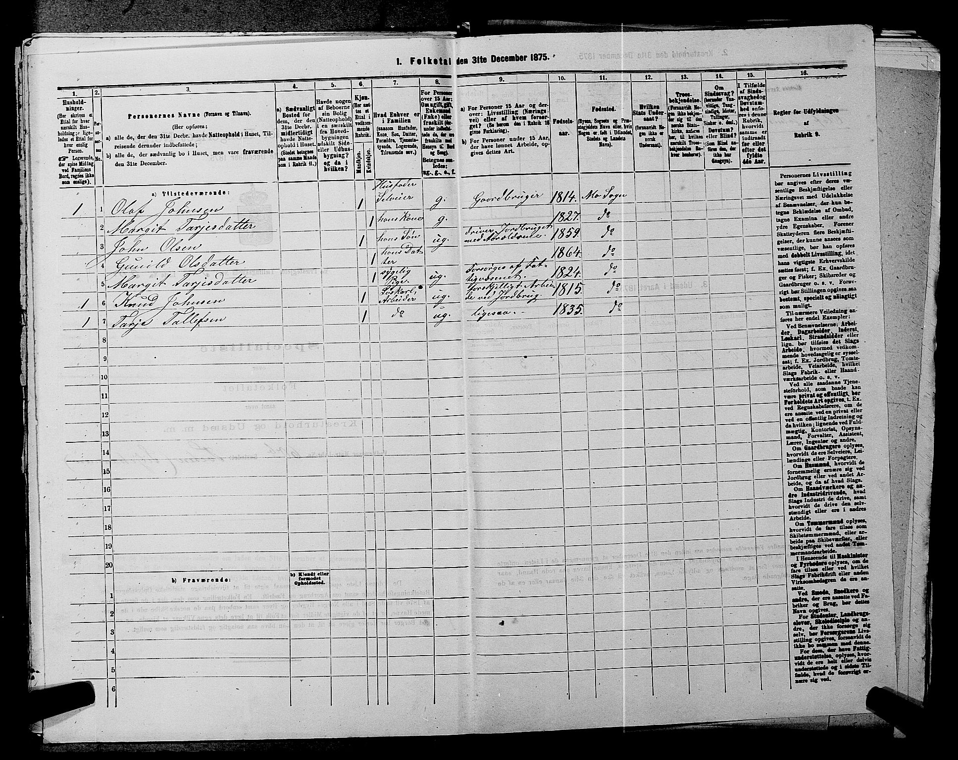 SAKO, 1875 census for 0832P Mo, 1875, p. 358