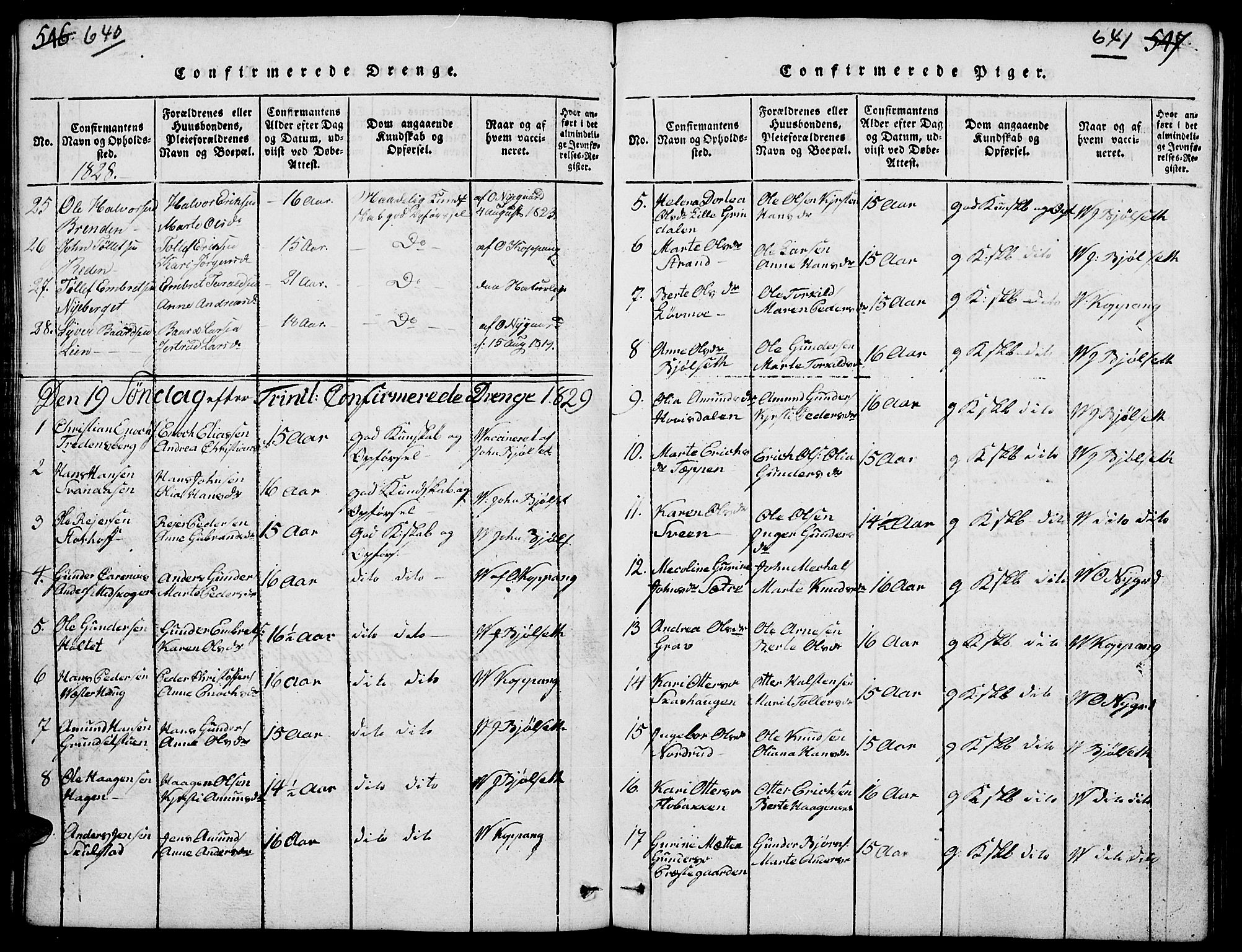 Elverum prestekontor, SAH/PREST-044/H/Ha/Hab/L0001: Parish register (copy) no. 1, 1815-1829, p. 640-641