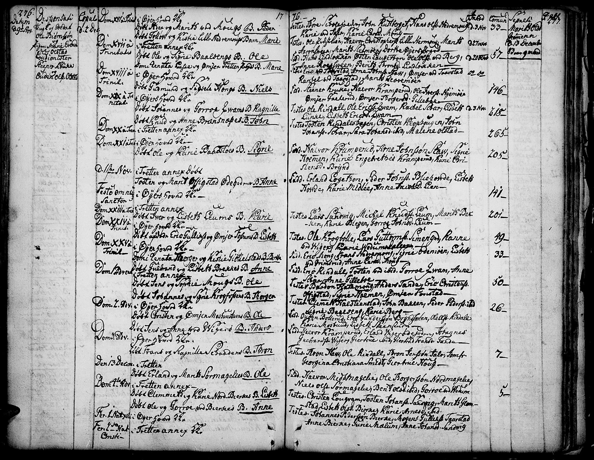 Øyer prestekontor, SAH/PREST-084/H/Ha/Haa/L0002: Parish register (official) no. 2, 1733-1784, p. 276-277