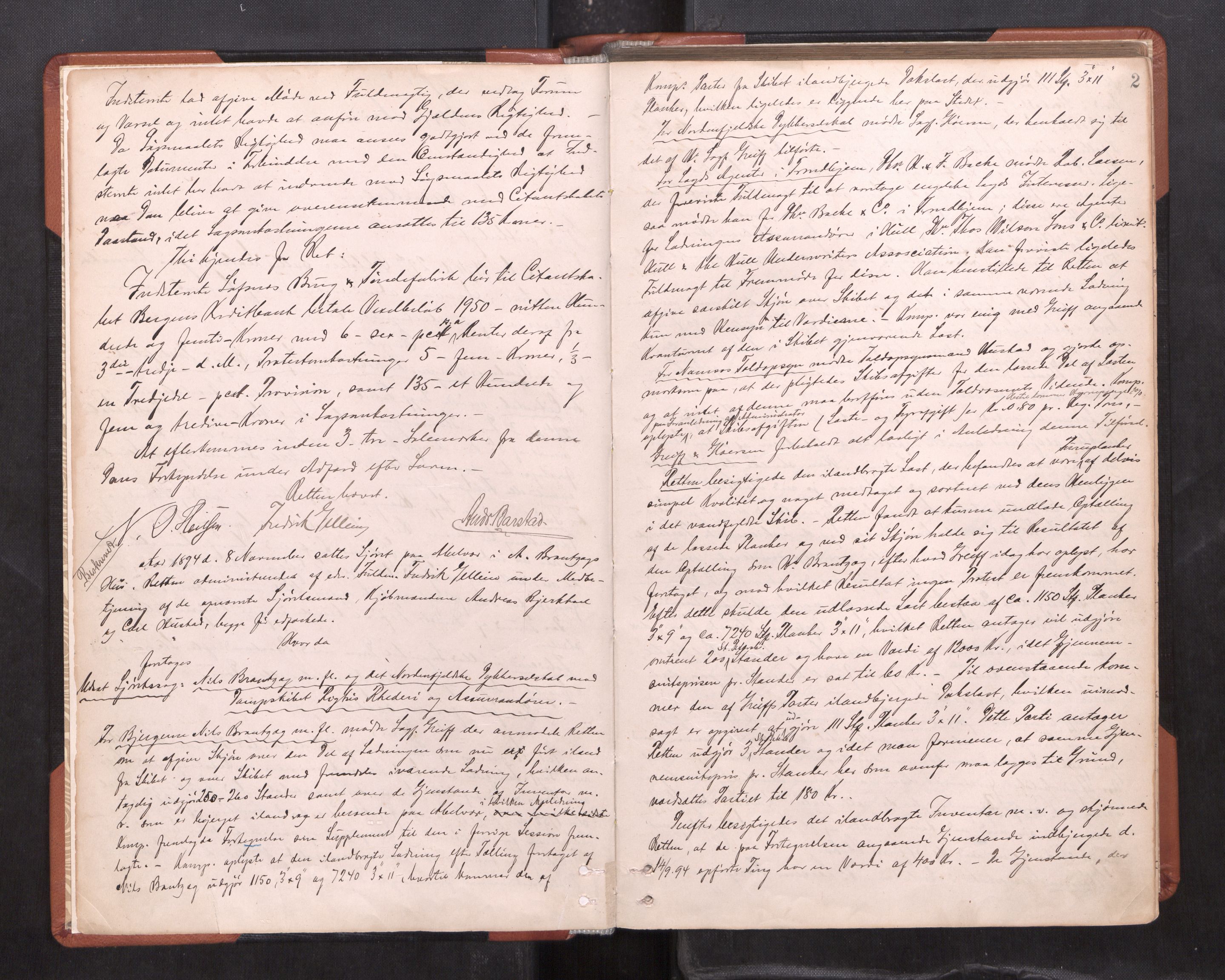 Namdal sorenskriveri, AV/SAT-A-4133/1/1/1B/L0021: Ekstrarettsprotokoll Nr 19, 1894-1903, p. 1b-2a