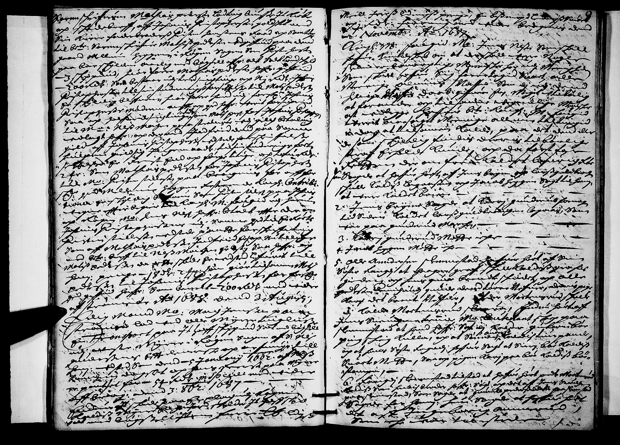 Lier, Røyken og Hurum sorenskriveri, AV/SAKO-A-89/F/Fa/L0029: Tingbok, 1688, p. 9