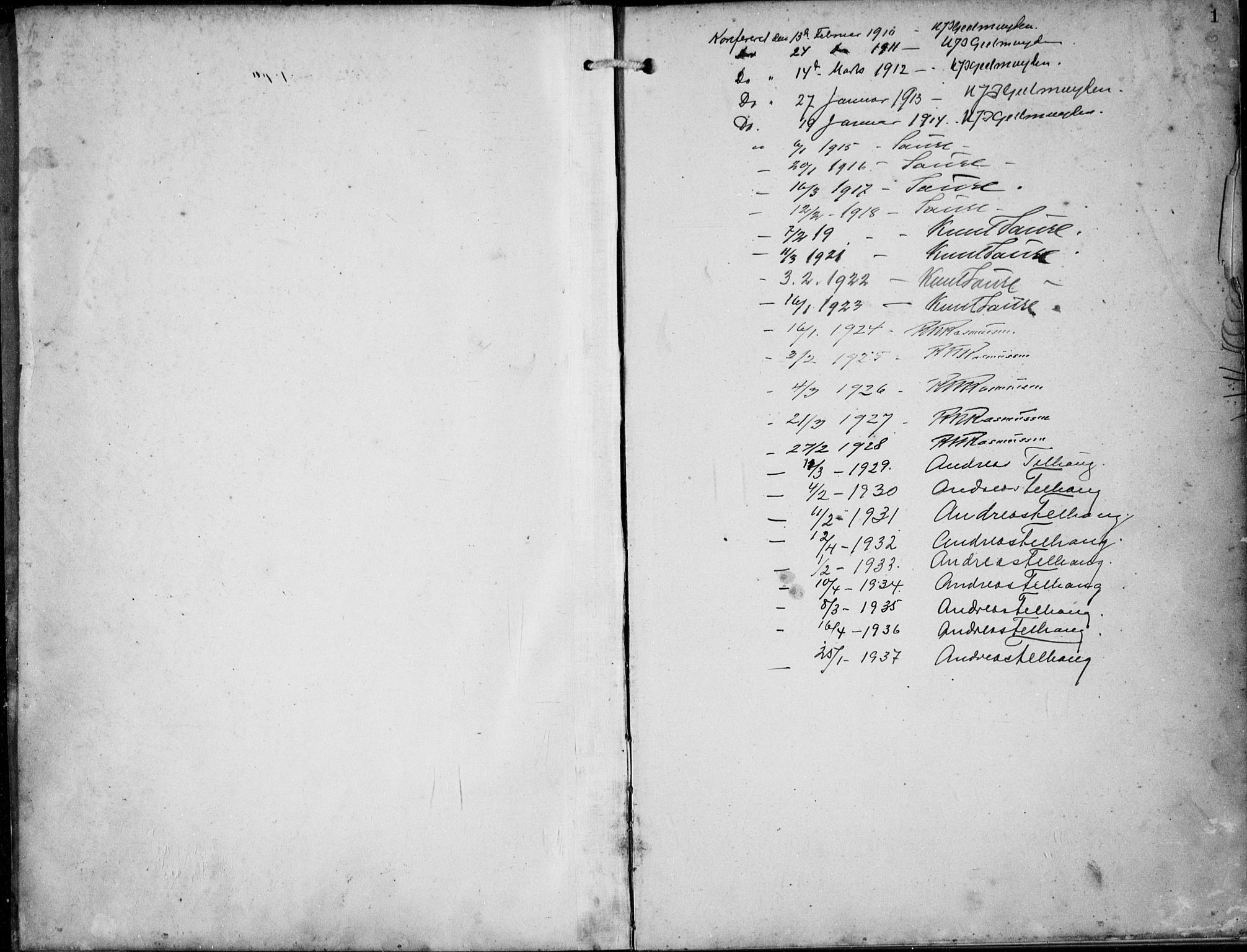 Skudenes sokneprestkontor, AV/SAST-A -101849/H/Ha/Hab/L0009: Parish register (copy) no. B 9, 1908-1936, p. 1