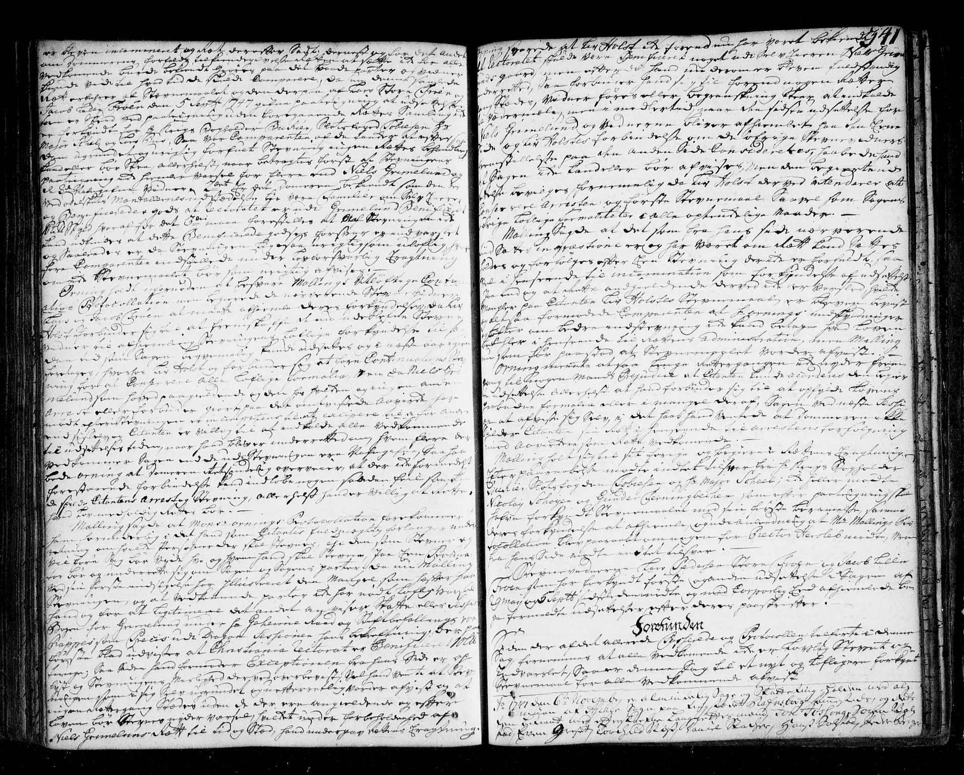 Aker sorenskriveri, SAO/A-10895/F/Fb/L0039: Tingbok, 1743-1748, p. 340b-341a