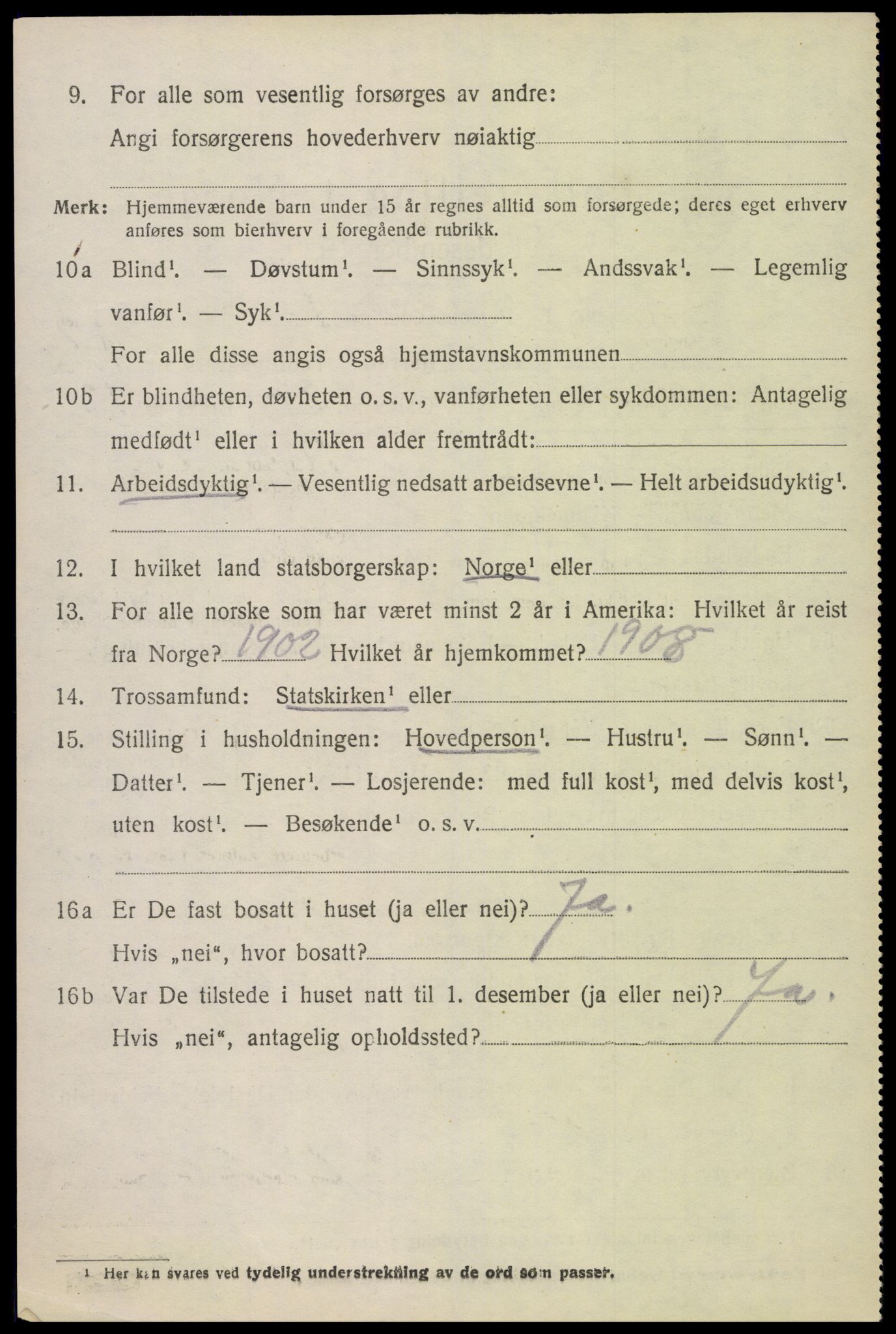 SAK, 1920 census for Søgne, 1920, p. 6670