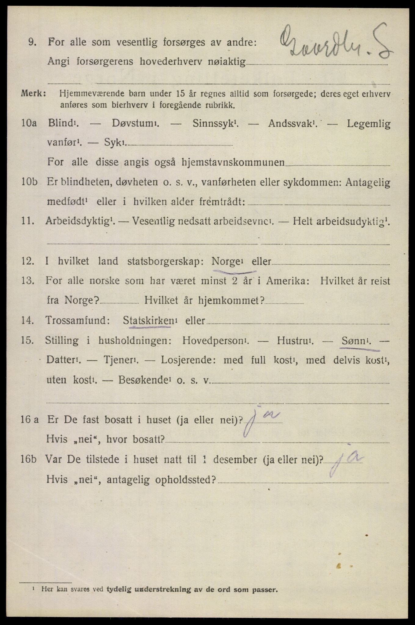 SAKO, 1920 census for Ramnes, 1920, p. 3237