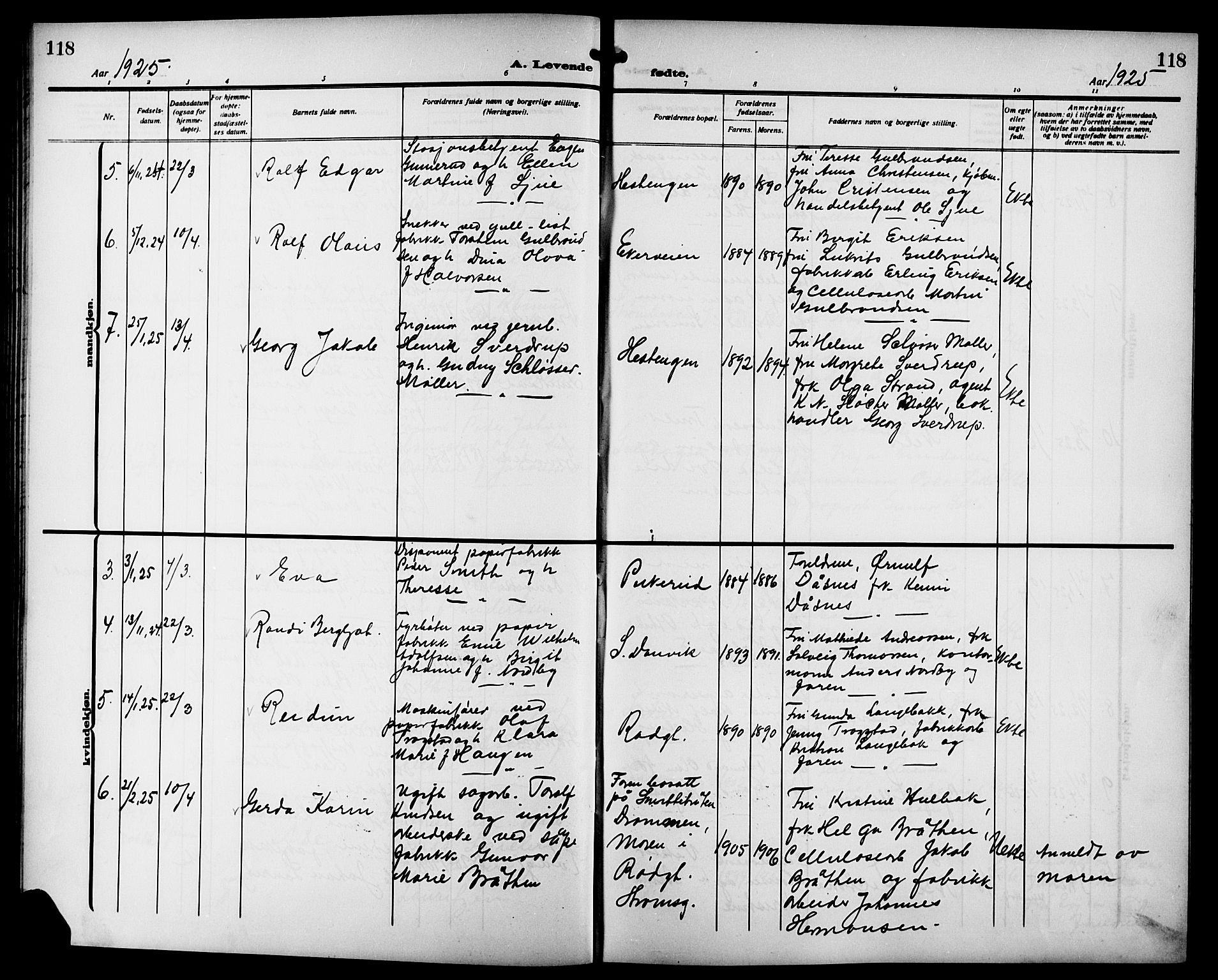 Strømsgodset kirkebøker, AV/SAKO-A-324/G/Ga/L0003: Parish register (copy) no. 3, 1911-1926, p. 118