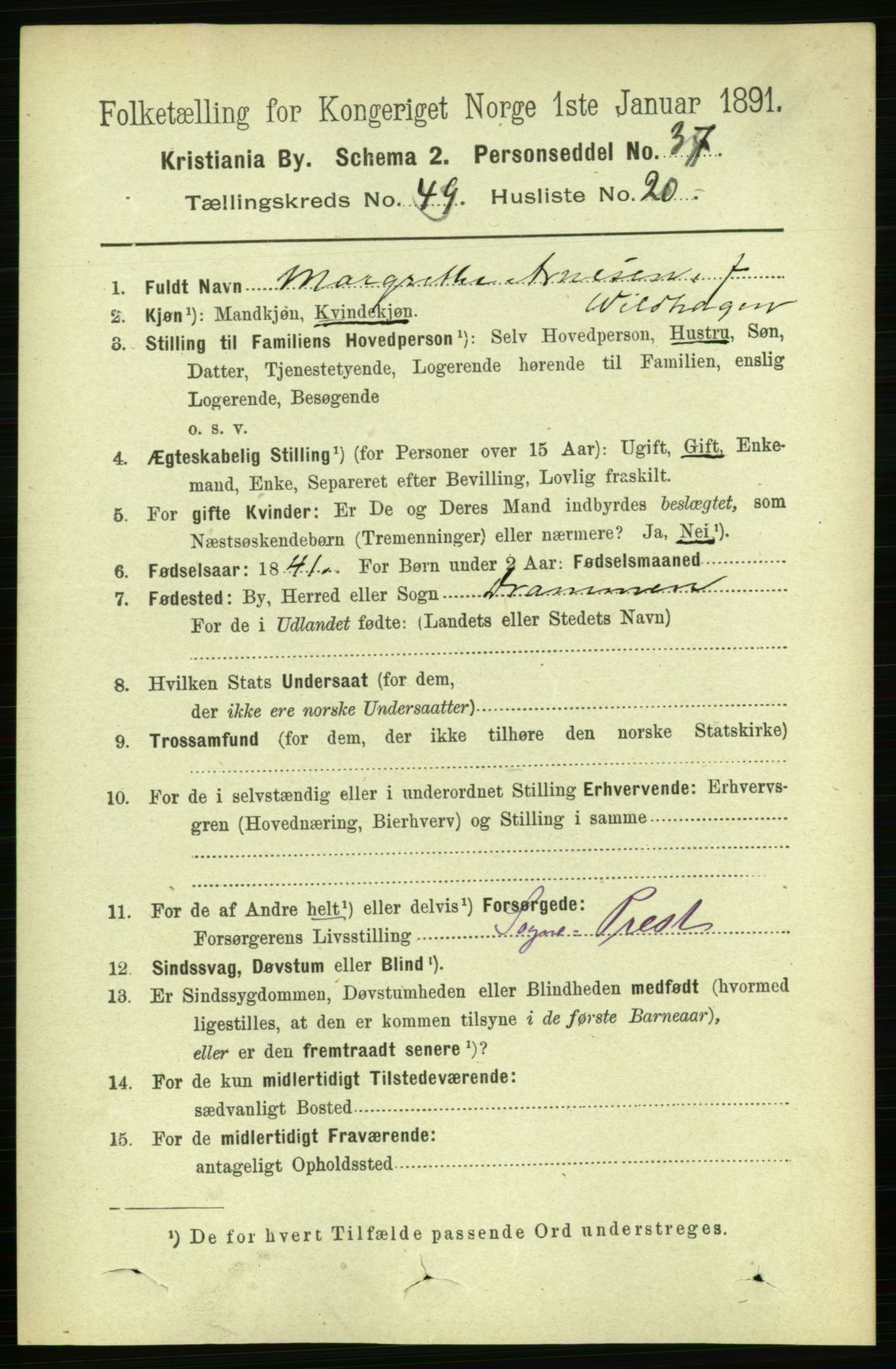 RA, 1891 census for 0301 Kristiania, 1891, p. 28781