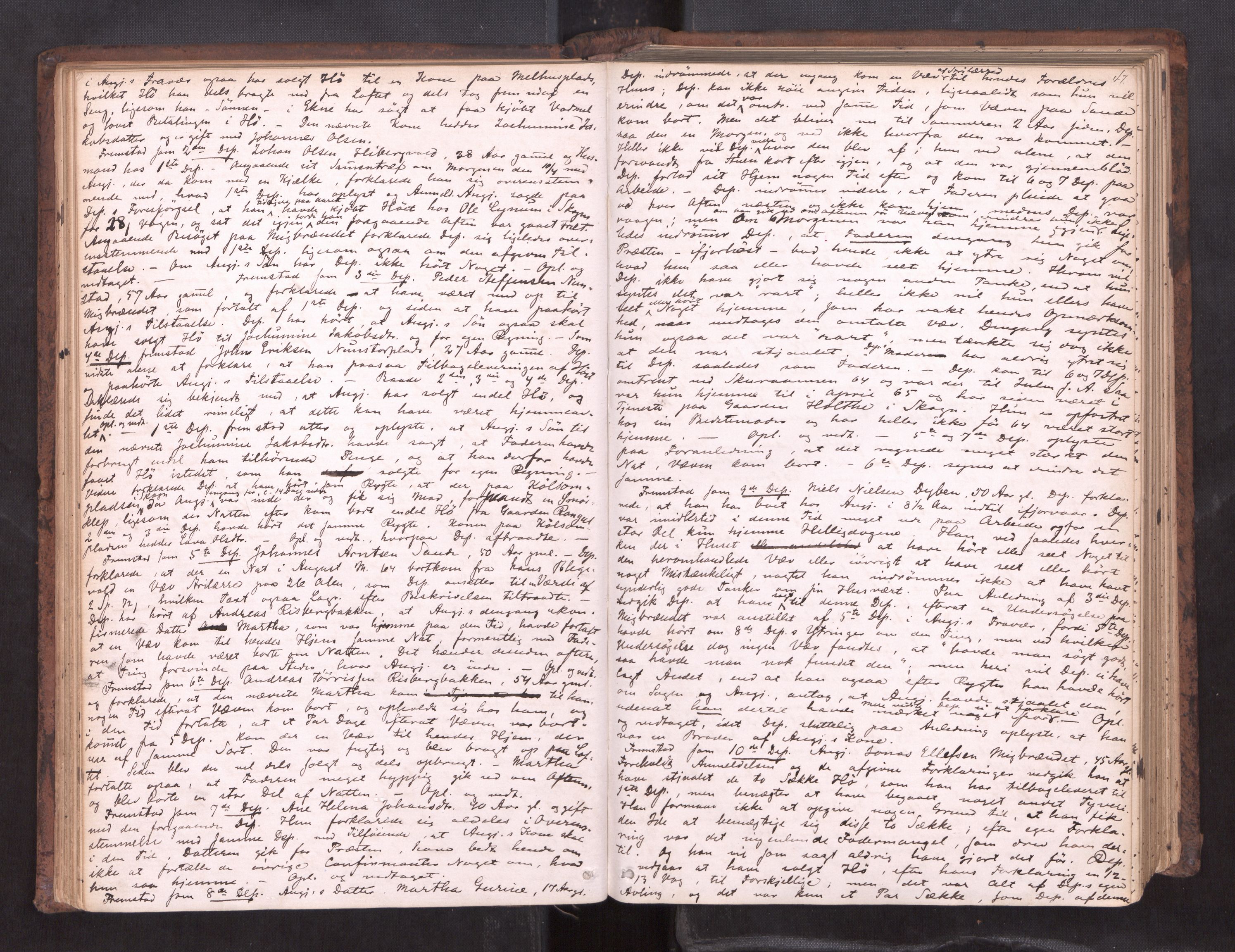 Stjør- og Verdal sorenskriveri, AV/SAT-A-4167/1/1/1B/L0019: Ekstrarettsprotokoll, 1864-1877, p. 46b-47a