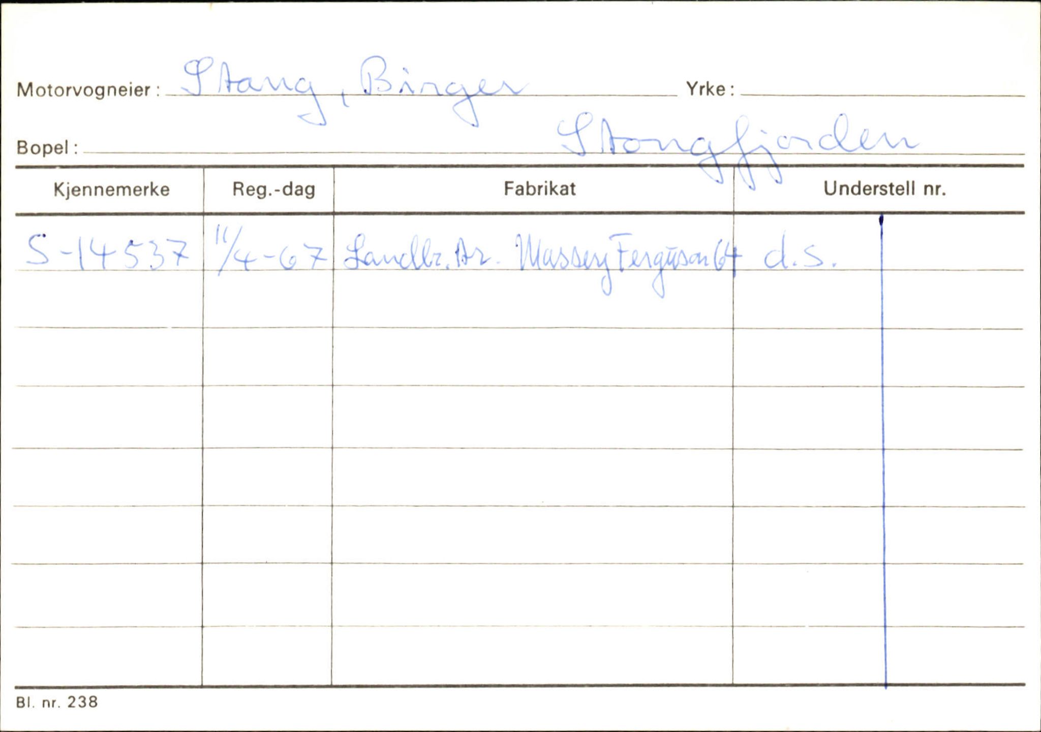 Statens vegvesen, Sogn og Fjordane vegkontor, AV/SAB-A-5301/4/F/L0132: Eigarregister Askvoll A-Å. Balestrand A-Å, 1945-1975, p. 1200