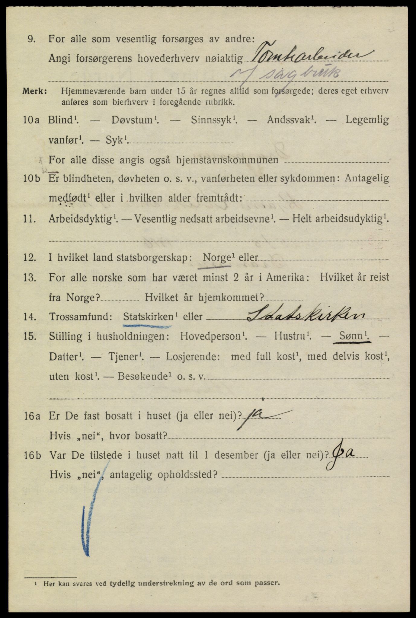 SAKO, 1920 census for Drammen, 1920, p. 54124