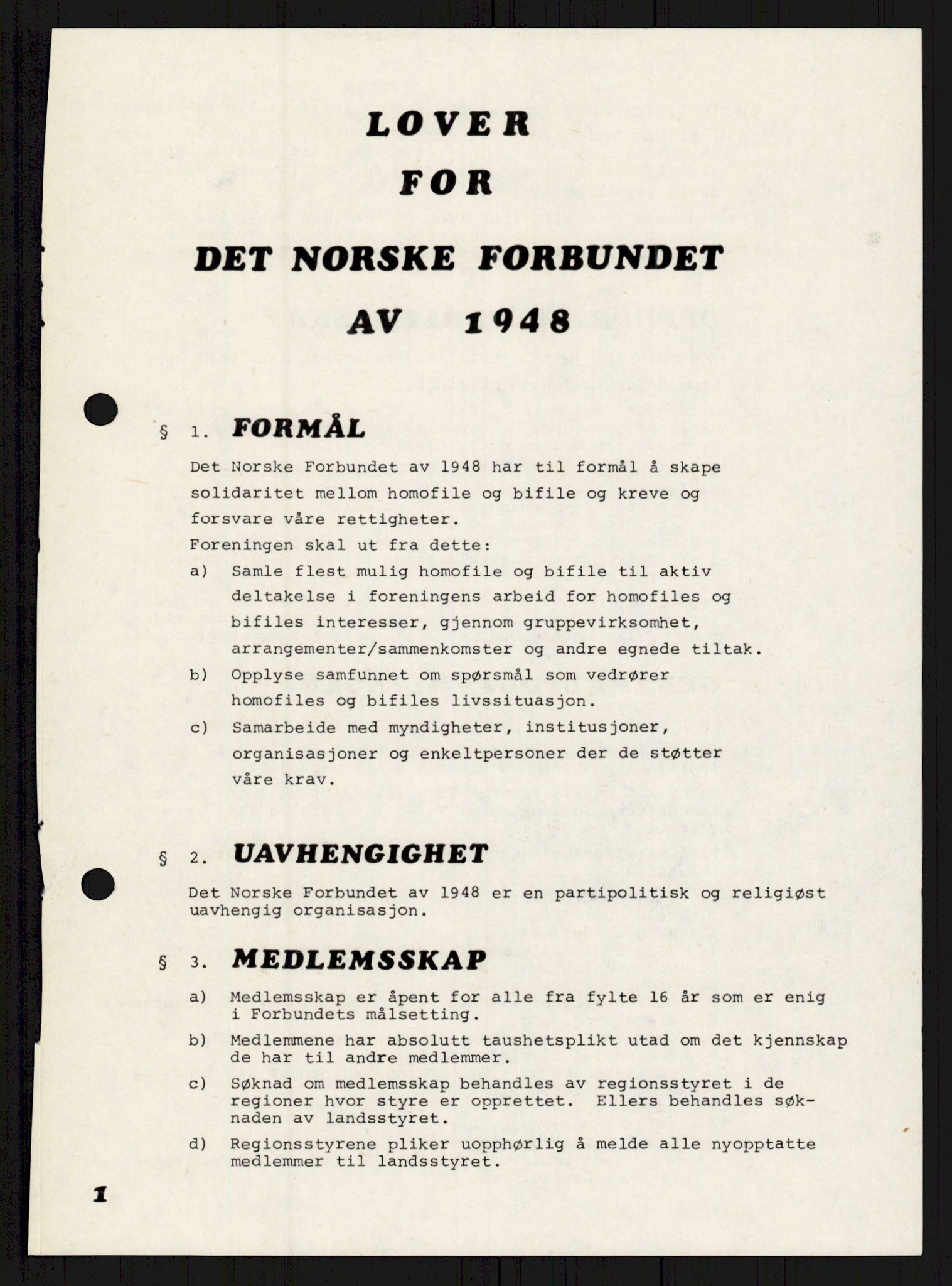 Det Norske Forbundet av 1948/Landsforeningen for Lesbisk og Homofil Frigjøring, AV/RA-PA-1216/A/Ag/L0003: Tillitsvalgte og medlemmer, 1952-1992, p. 588