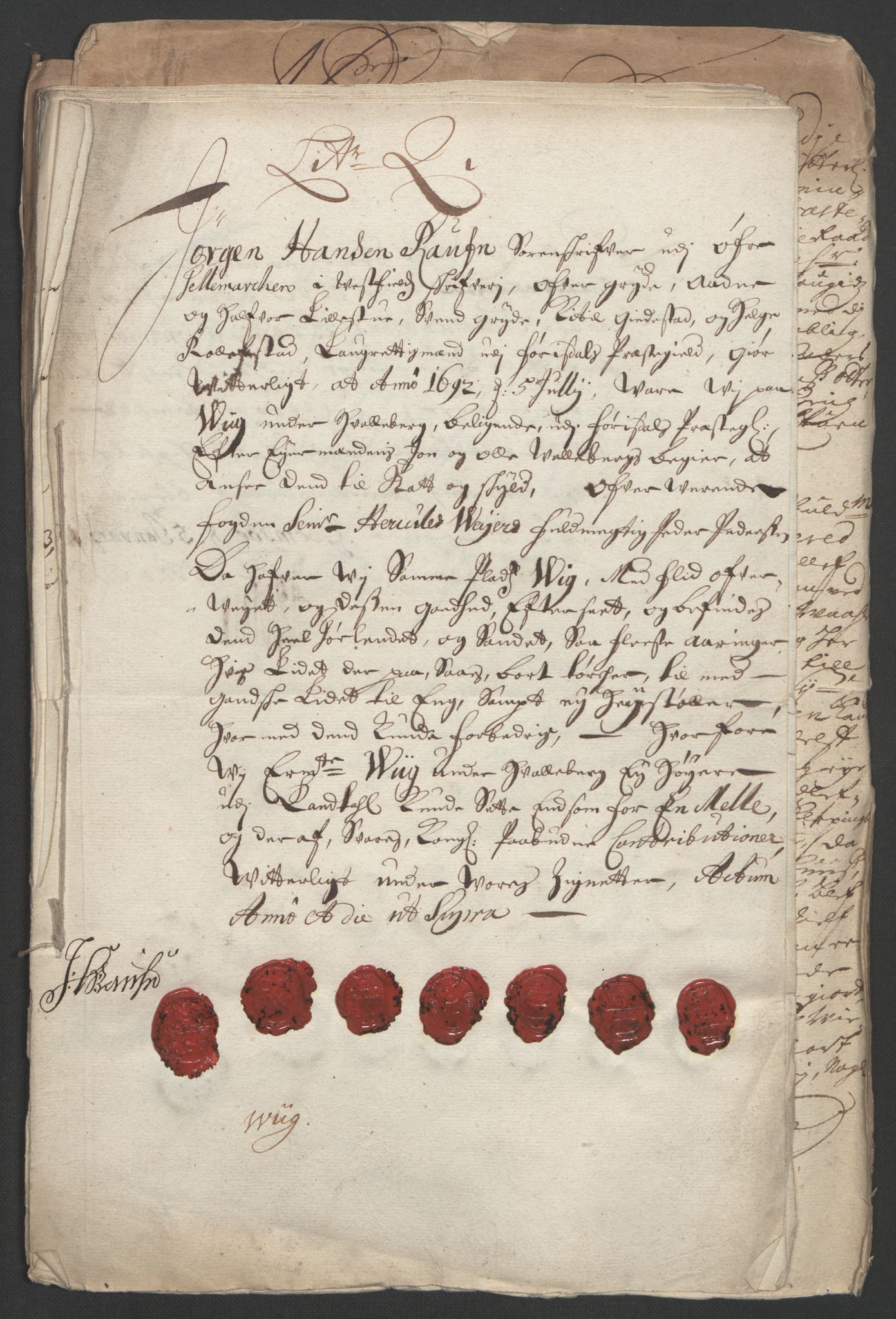 Rentekammeret inntil 1814, Reviderte regnskaper, Fogderegnskap, RA/EA-4092/R35/L2090: Fogderegnskap Øvre og Nedre Telemark, 1692, p. 17