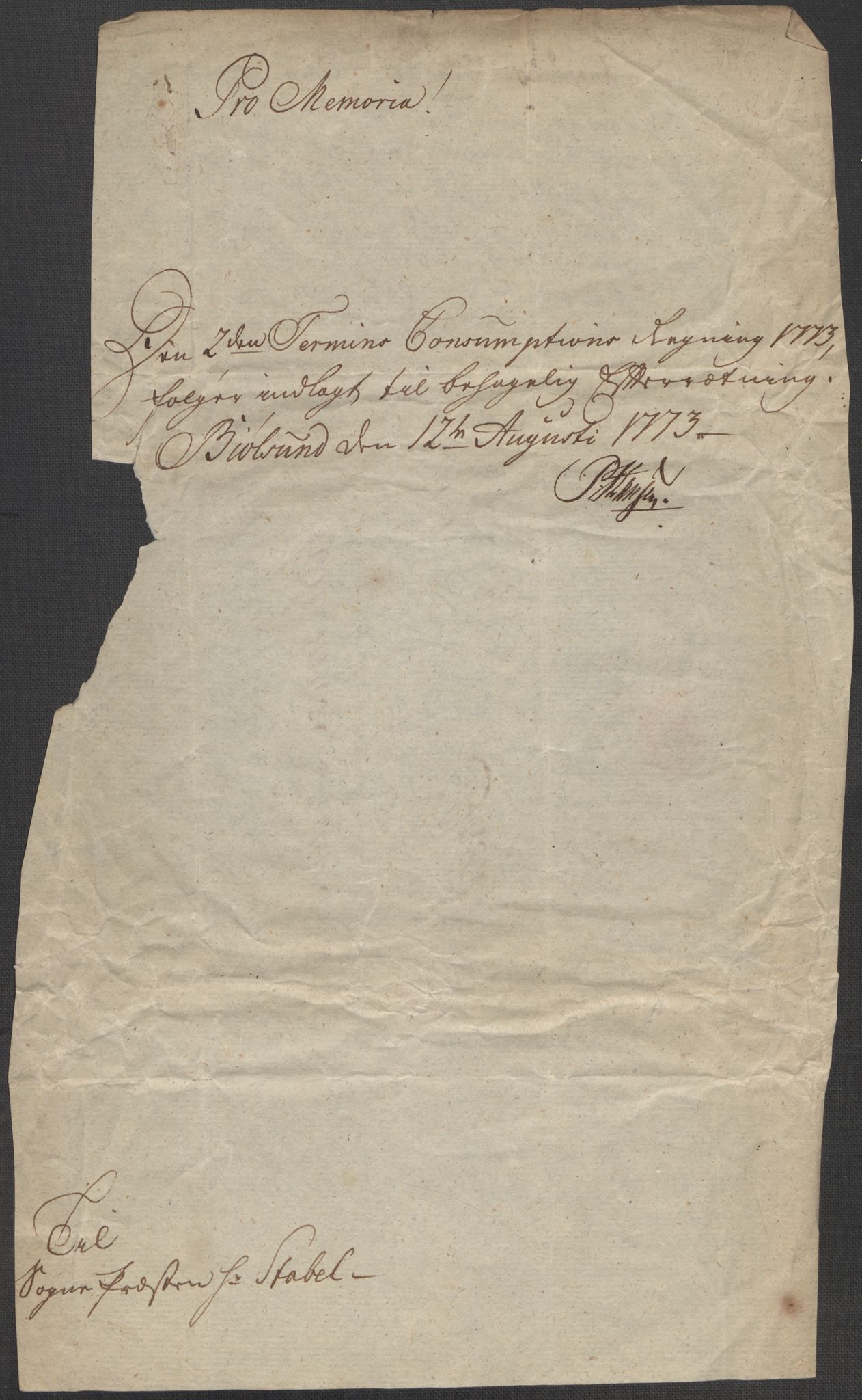 Riksarkivets diplomsamling, AV/RA-EA-5965/F15/L0002: Prestearkiv - Østfold, 1572-1683, p. 76