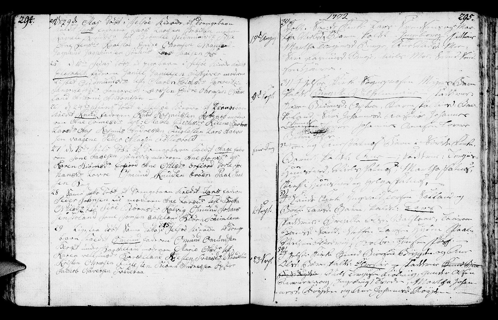 Jelsa sokneprestkontor, SAST/A-101842/01/IV: Parish register (official) no. A 3, 1768-1796, p. 294-295