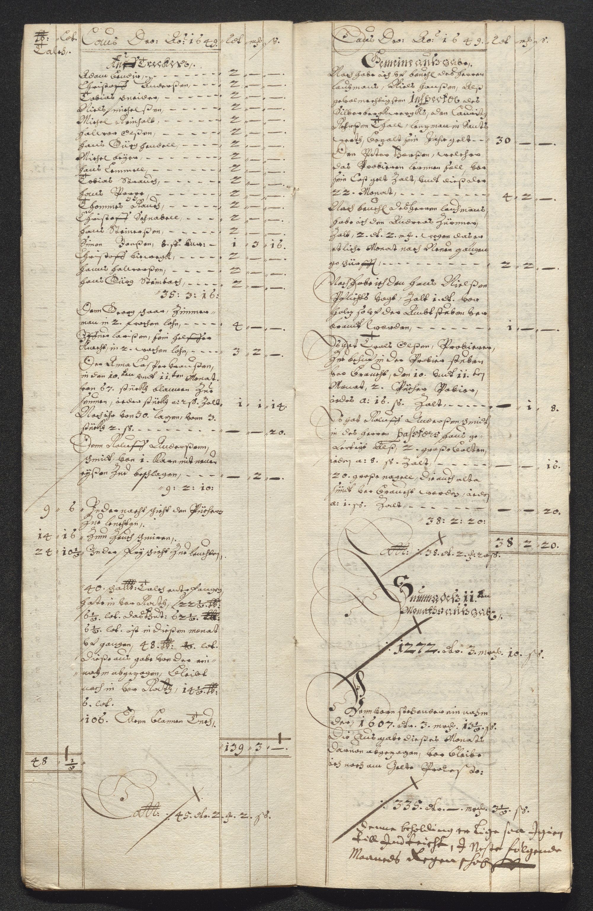 Kongsberg Sølvverk 1623-1816, SAKO/EA-3135/001/D/Dc/Dcd/L0023: Utgiftsregnskap for gruver m.m., 1649, p. 537