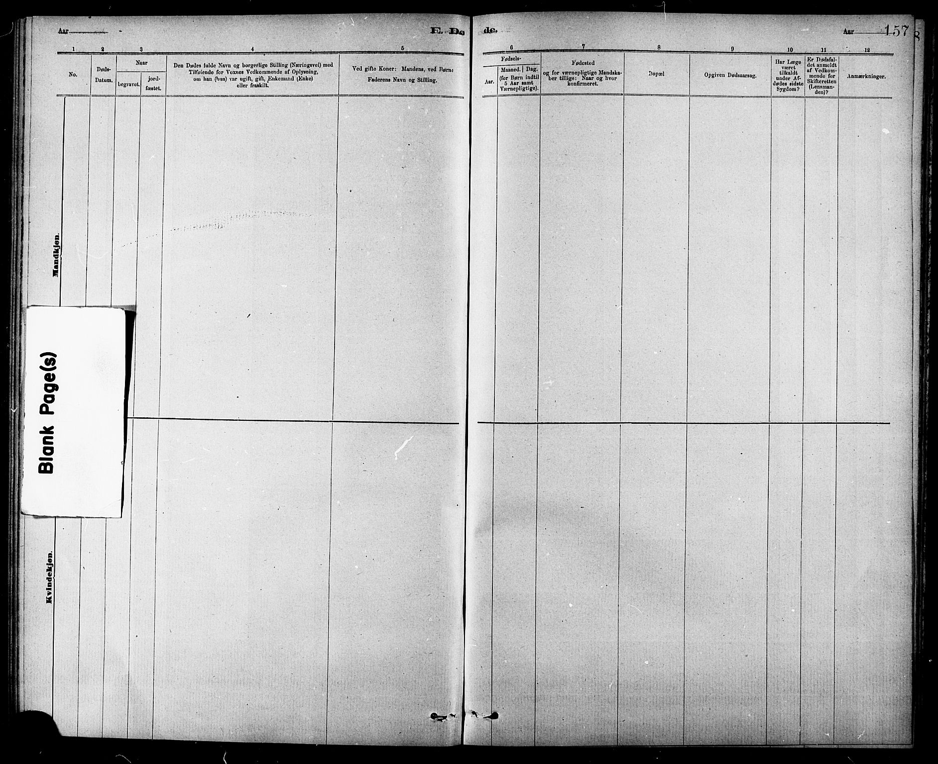 Ministerialprotokoller, klokkerbøker og fødselsregistre - Sør-Trøndelag, SAT/A-1456/618/L0452: Parish register (copy) no. 618C03, 1884-1906, p. 157