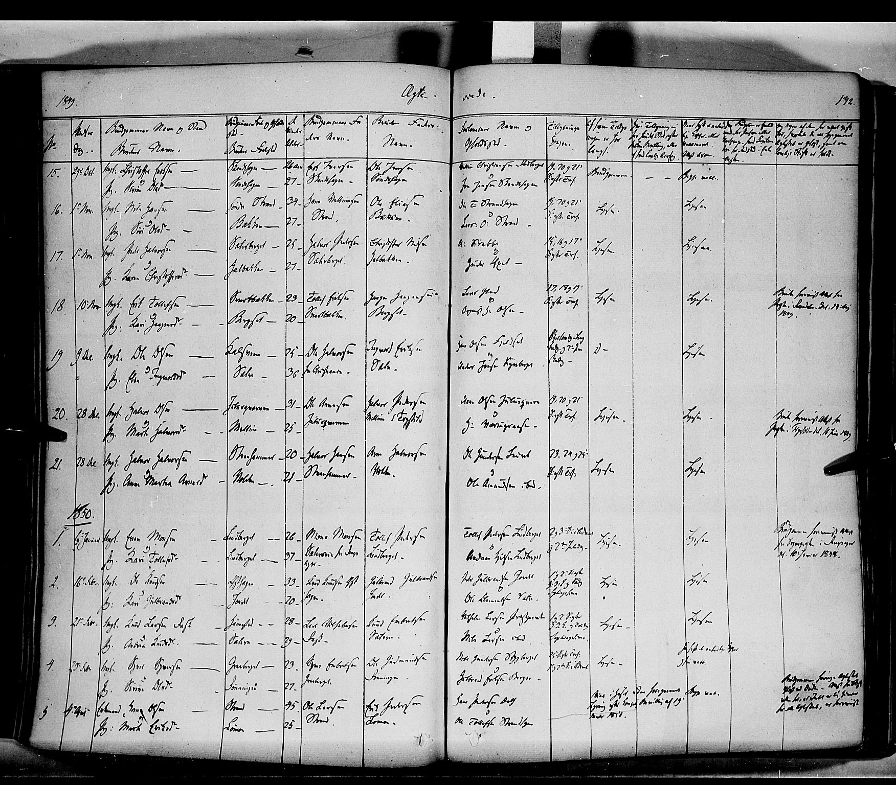 Elverum prestekontor, SAH/PREST-044/H/Ha/Haa/L0009: Parish register (official) no. 9, 1843-1856, p. 172