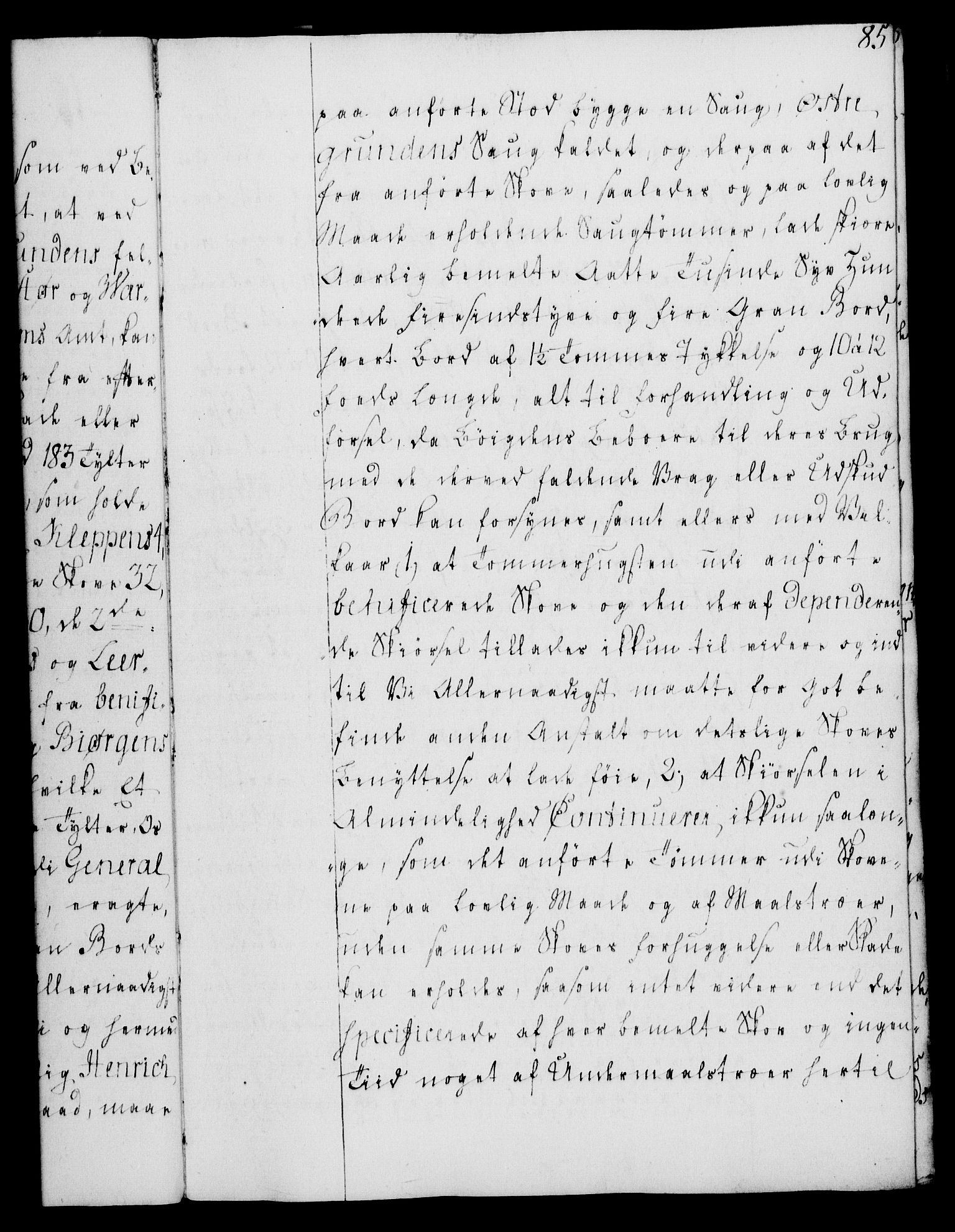 Rentekammeret, Kammerkanselliet, RA/EA-3111/G/Gg/Gga/L0008: Norsk ekspedisjonsprotokoll med register (merket RK 53.8), 1768-1771, p. 85