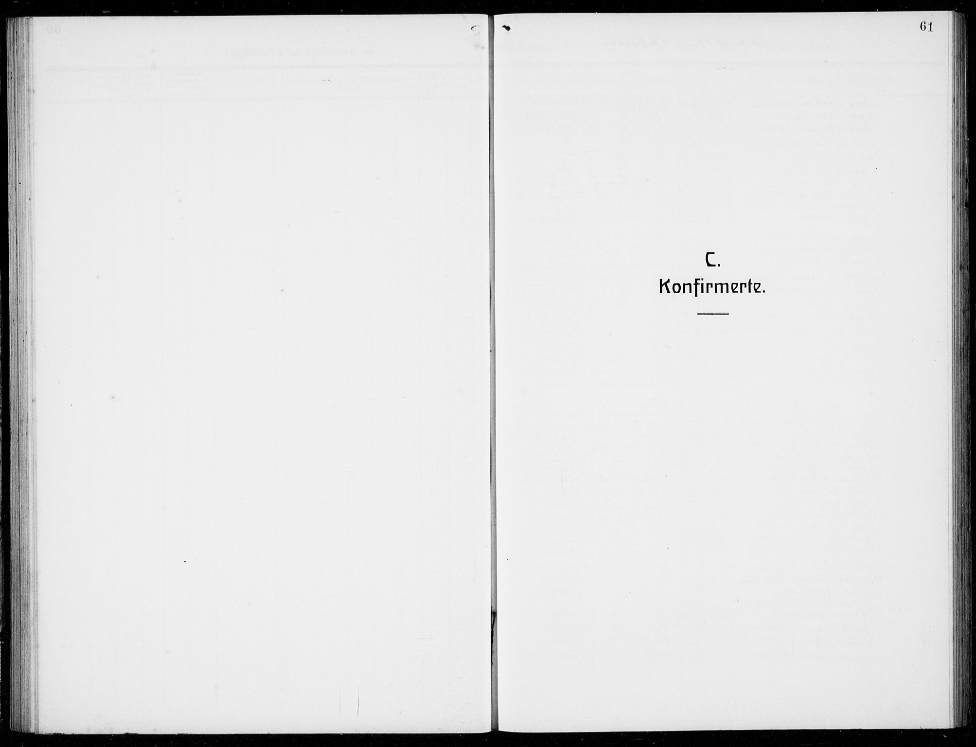 Loddefjord  sokneprestembete, SAB/A-99928: Parish register (copy) no. A  1, 1915-1934, p. 61