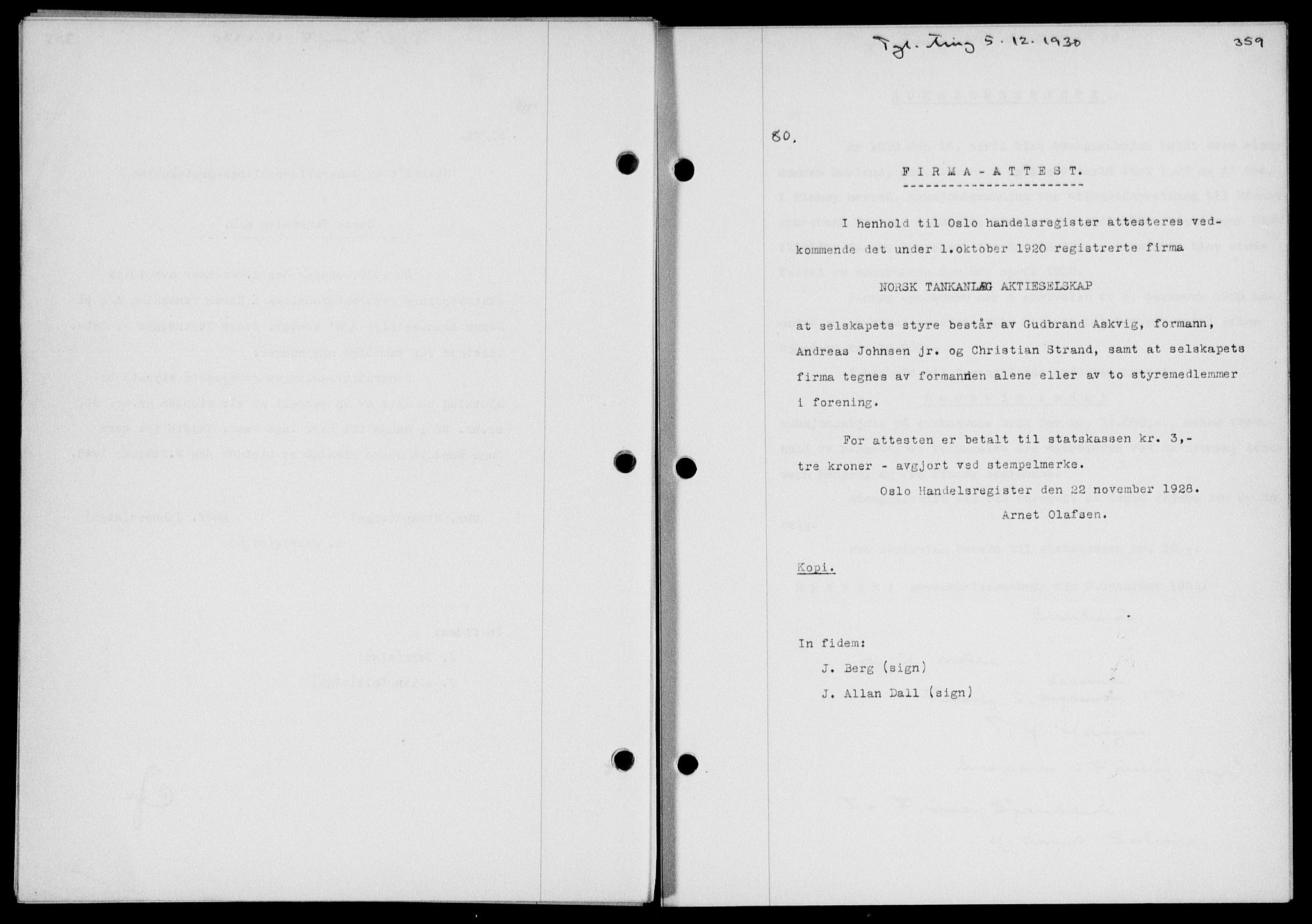 Ryfylke tingrett, SAST/A-100055/001/II/IIB/L0061: Mortgage book no. 40, 1930-1931, Deed date: 05.12.1930