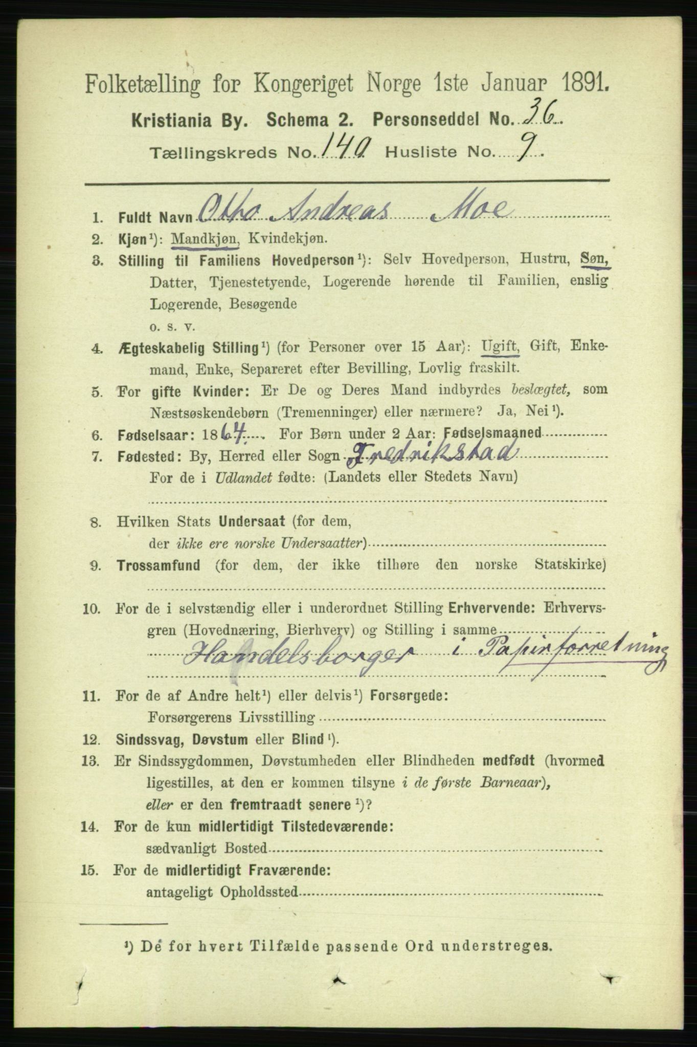 RA, 1891 census for 0301 Kristiania, 1891, p. 77933