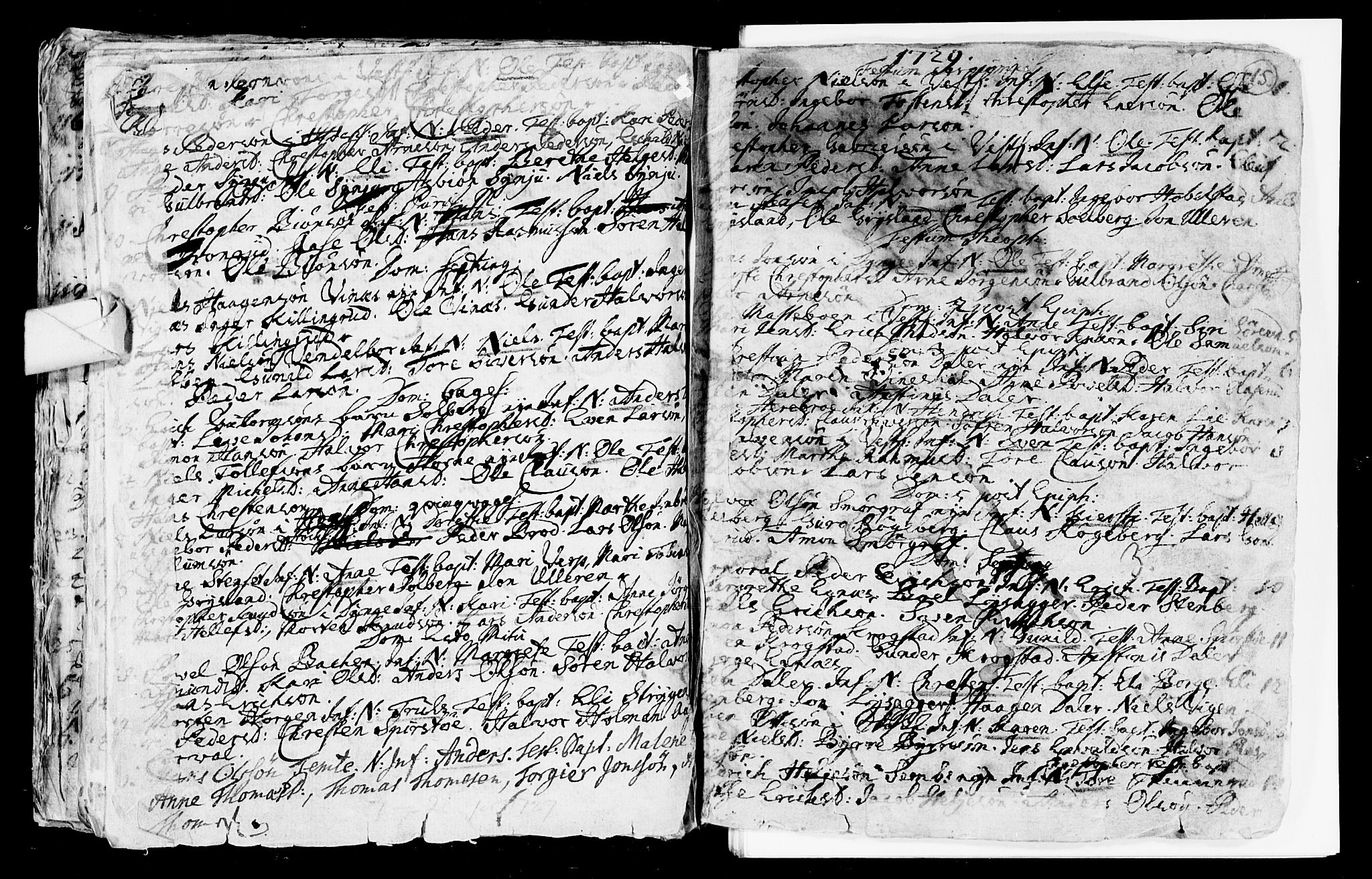 Eiker kirkebøker, AV/SAKO-A-4/F/Fa/L0003: Parish register (official) no. I 3, 1724-1753, p. 14b-15a