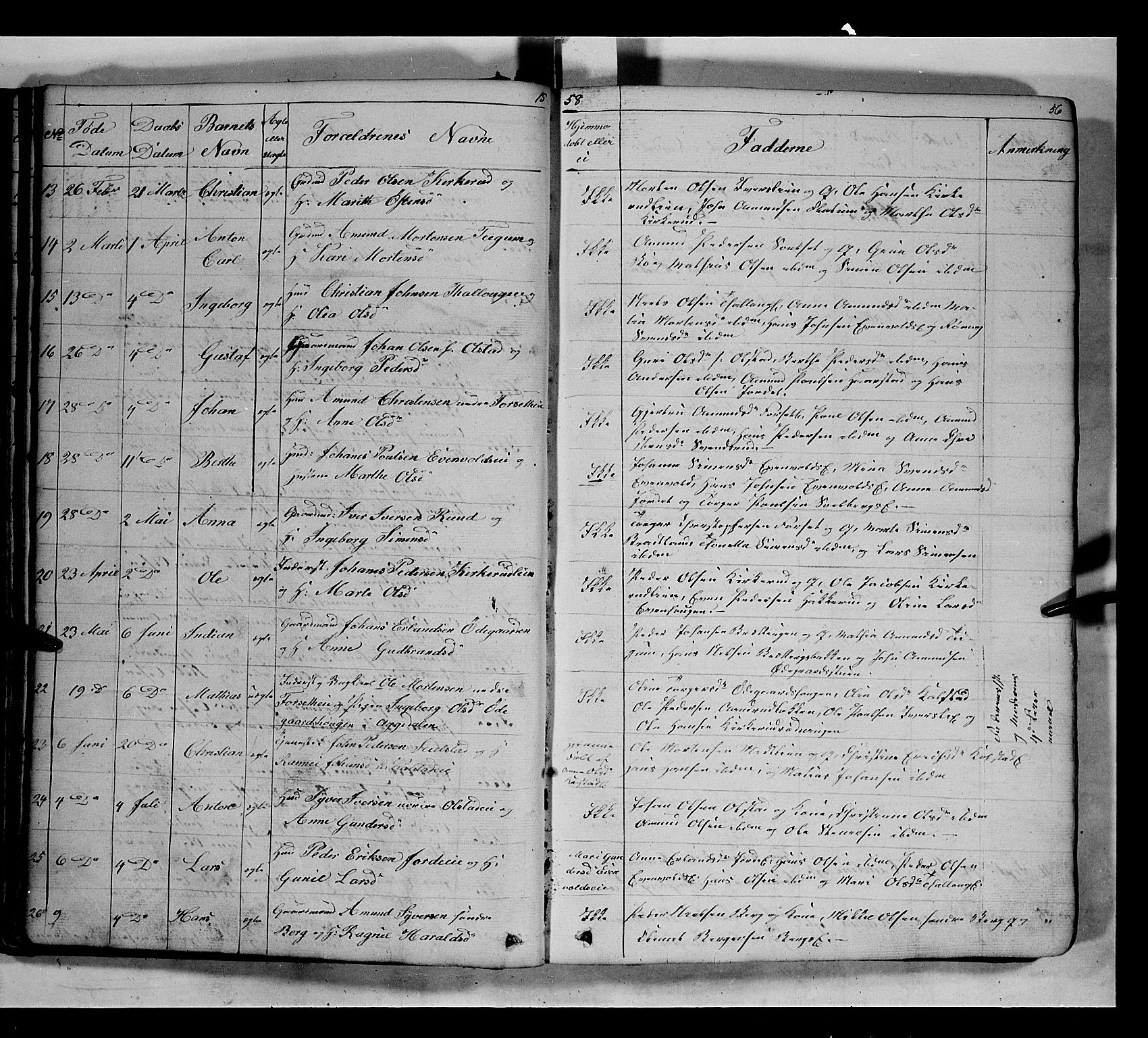 Gausdal prestekontor, SAH/PREST-090/H/Ha/Hab/L0005: Parish register (copy) no. 5, 1846-1867, p. 56