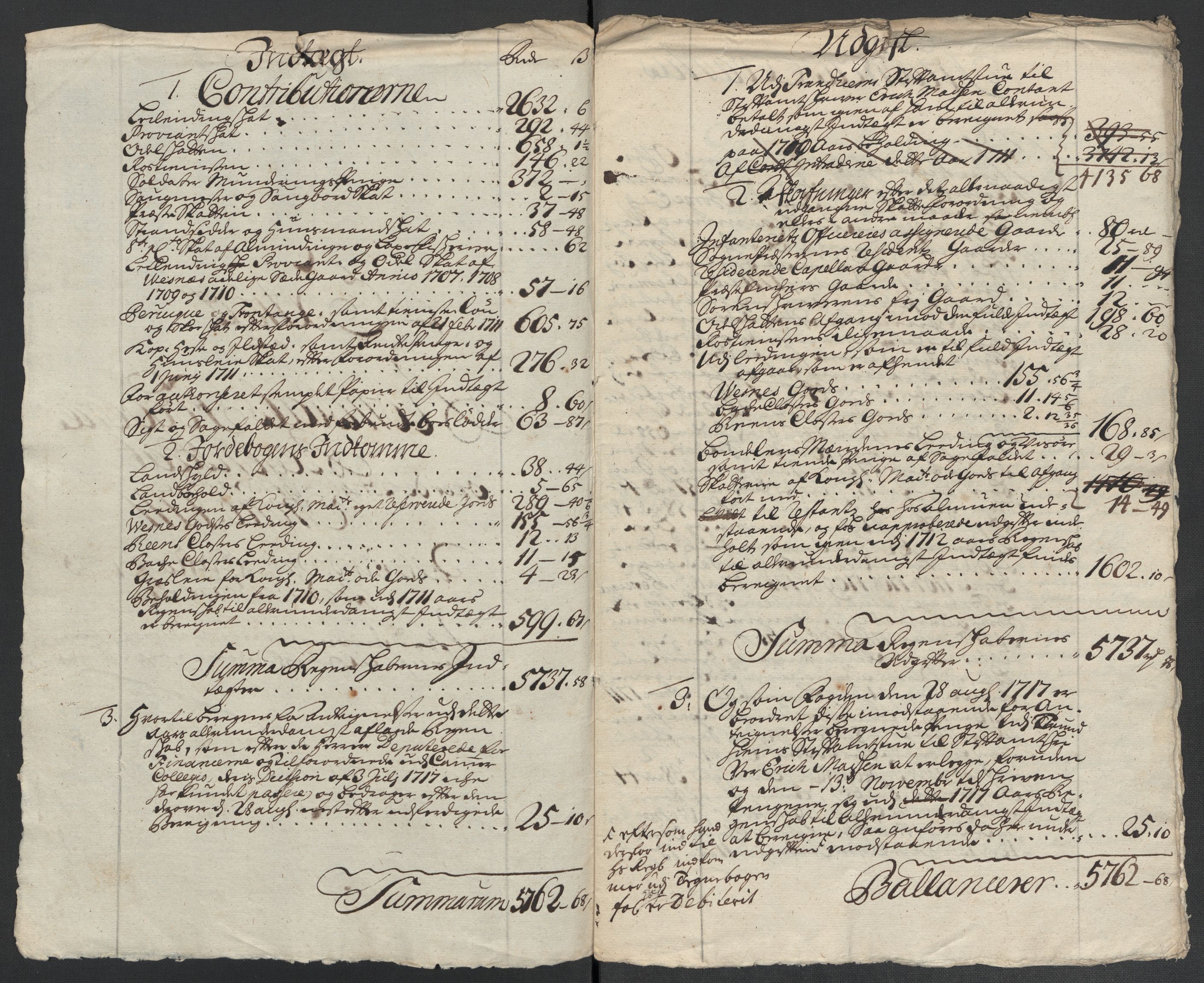 Rentekammeret inntil 1814, Reviderte regnskaper, Fogderegnskap, AV/RA-EA-4092/R55/L3660: Fogderegnskap Romsdal, 1711, p. 483