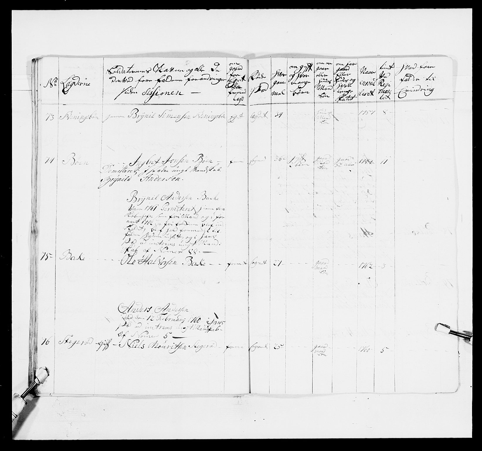 Kommanderende general (KG I) med Det norske krigsdirektorium, RA/EA-5419/E/Ea/L0496: 1. Smålenske regiment, 1765-1767, p. 375