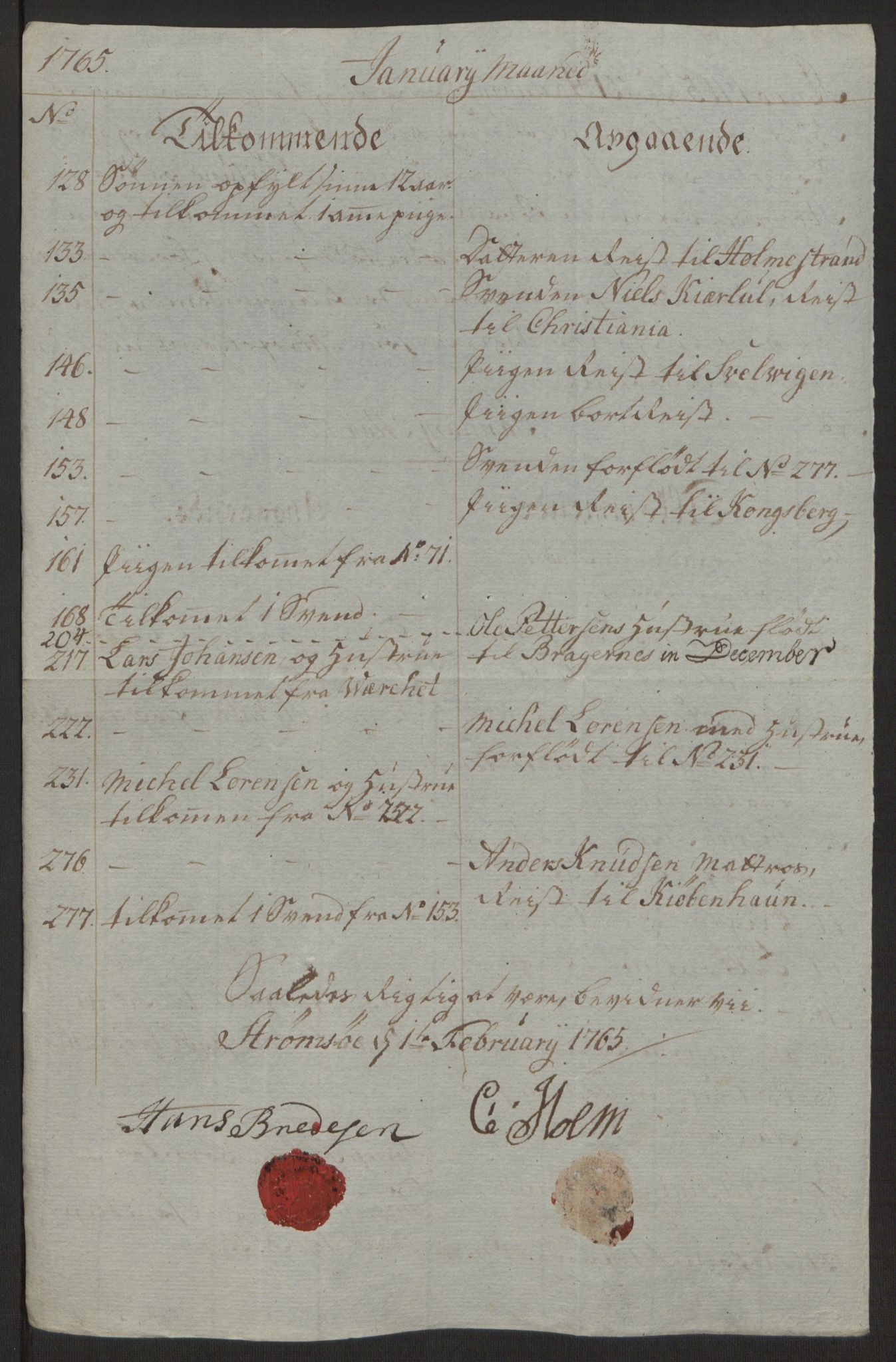 Rentekammeret inntil 1814, Reviderte regnskaper, Byregnskaper, AV/RA-EA-4066/R/Rg/L0144/0001: [G4] Kontribusjonsregnskap / Ekstraskatt, 1762-1767, p. 366