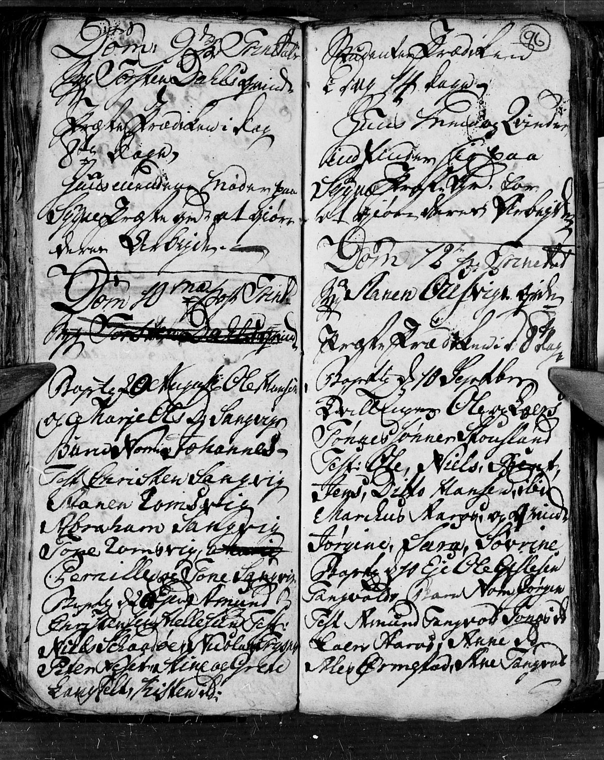 Søgne sokneprestkontor, SAK/1111-0037/F/Fb/Fbb/L0001: Parish register (copy) no. B 1, 1779-1802, p. 96