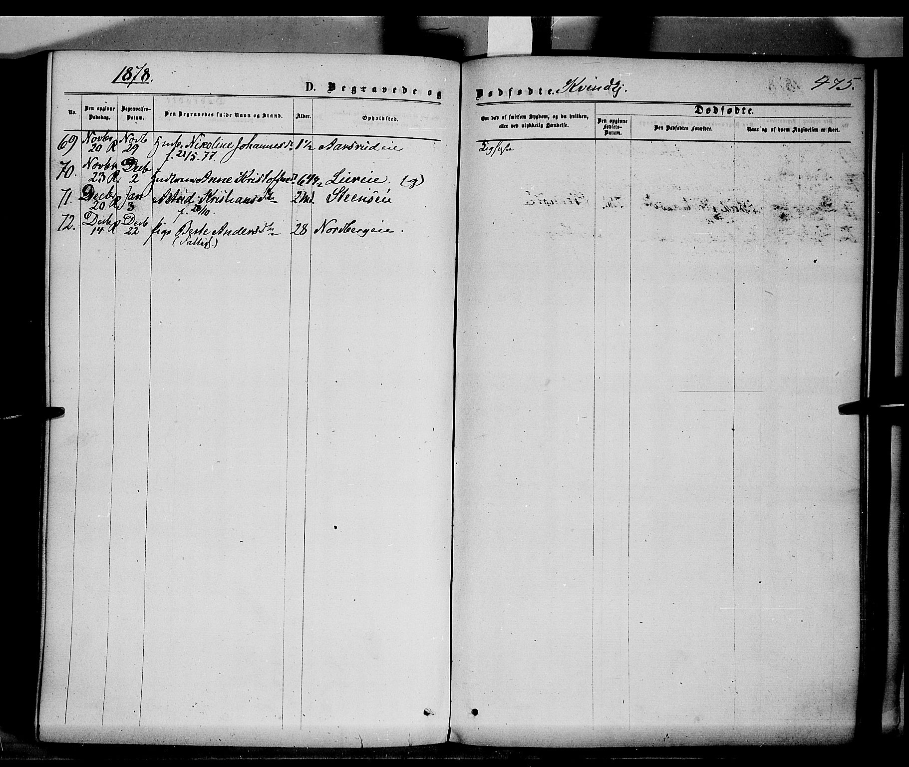 Ringsaker prestekontor, AV/SAH-PREST-014/K/Ka/L0011: Parish register (official) no. 11, 1870-1878, p. 475