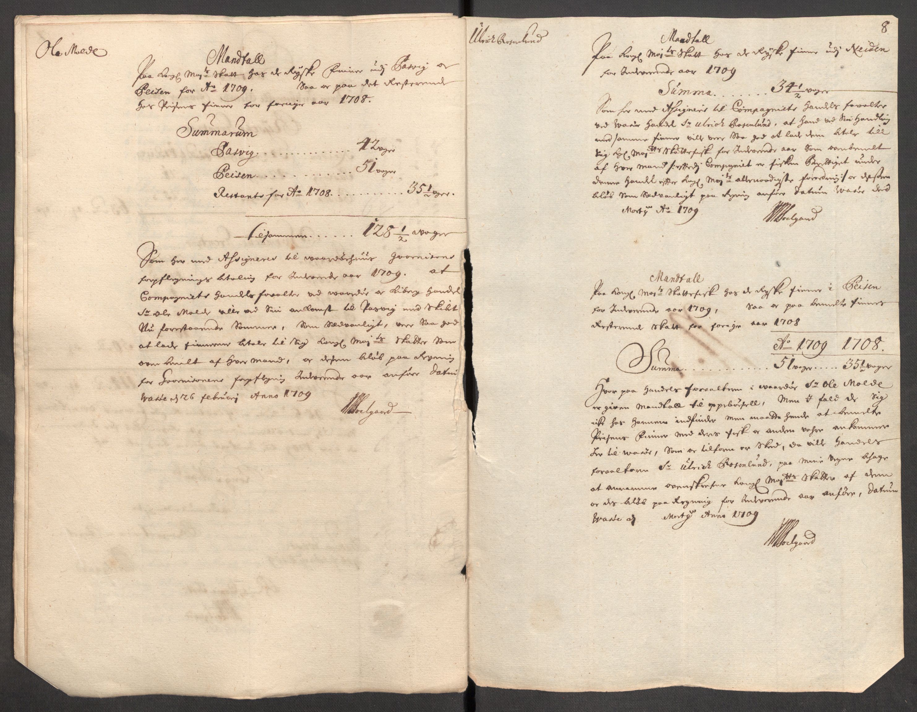 Rentekammeret inntil 1814, Reviderte regnskaper, Fogderegnskap, AV/RA-EA-4092/R69/L4855: Fogderegnskap Finnmark/Vardøhus, 1709-1712, p. 17