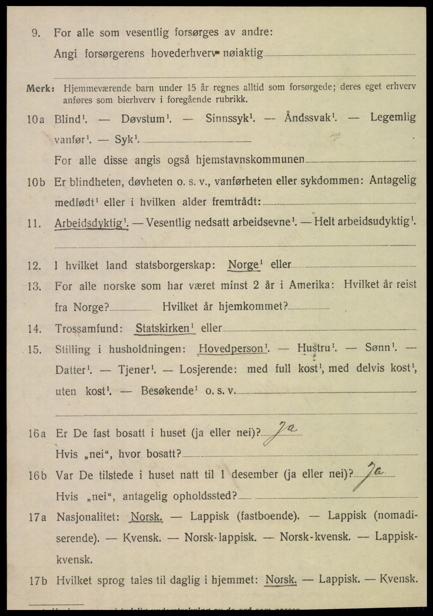 SAT, 1920 census for Hemnes, 1920, p. 6379